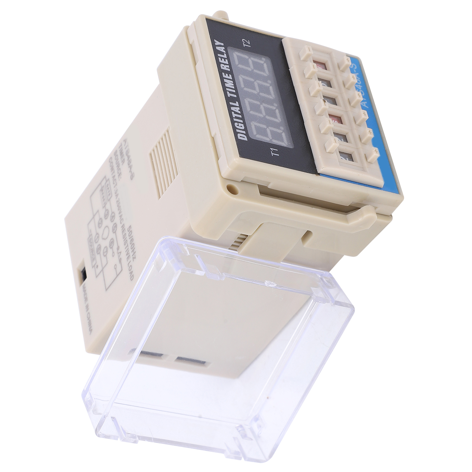 Zeitrelais Mit Digitaler Led-anzeige Und Zeitverzögerungssteuerung, Elektronische Bauteile Ats48a-sac220v