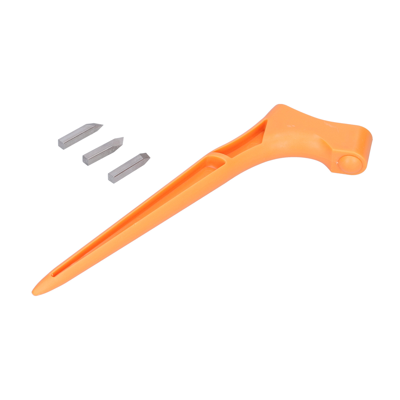 3-klingen-bastelmesser, 360° Drehbar, Aus Edelstahl, Für Bastelarbeiten, Scrapbooking Und Schablonieren (orange)