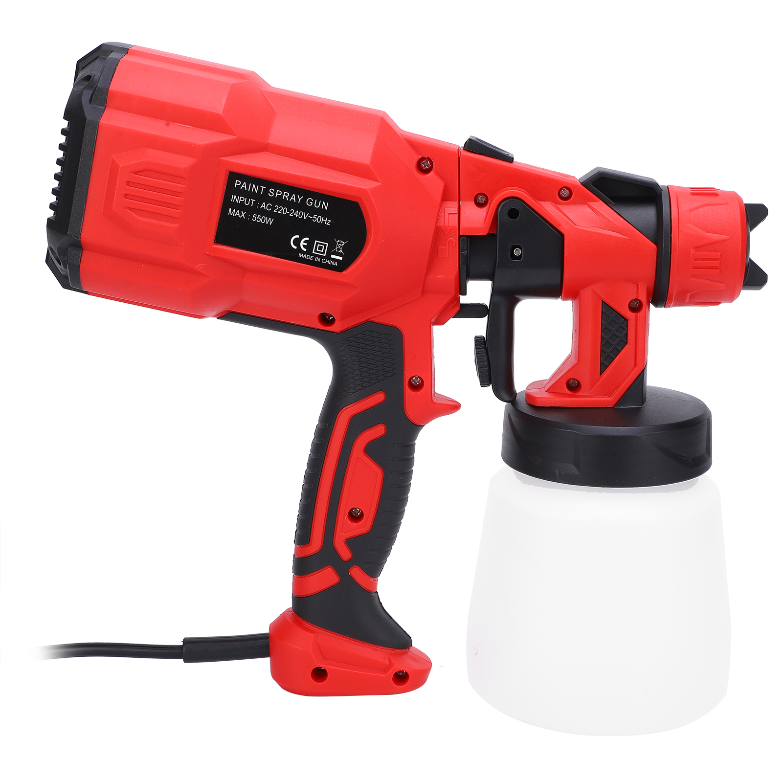 Elektrische Farbspritzpistole Mit Schneidfunktion Zum Lackieren Von Autos, Möbeln, Wänden Und Zäunen, 550 W, Eu-stecker 220–240 V