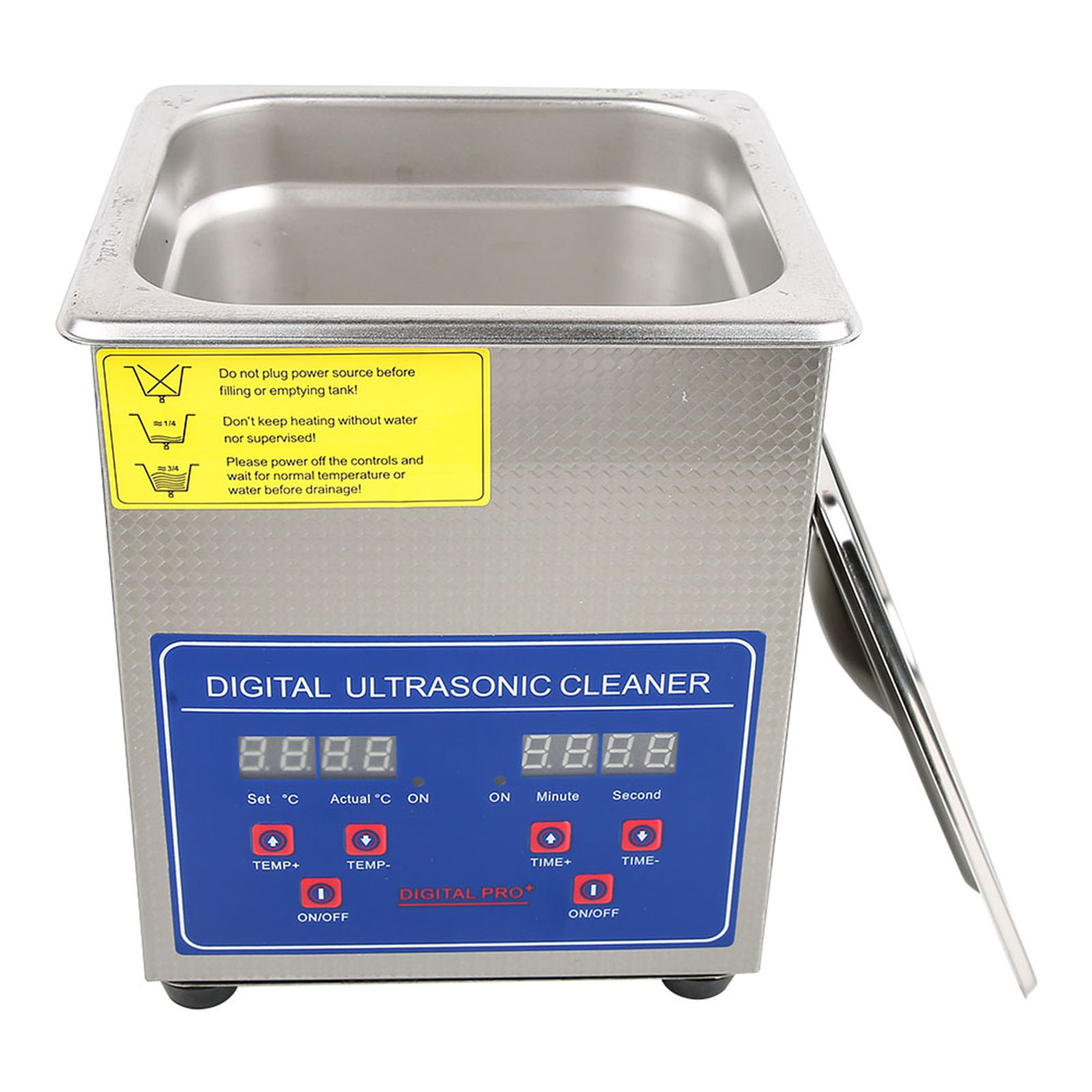 Ultraschallreiniger Aus Edelstahl (2 Liter) Mit Digitaler Technologie, Ultraschallheizung Und Timer, 220-v-eu-stecker