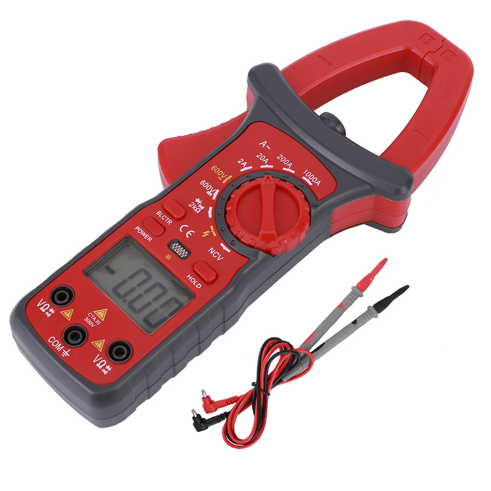 Digitales Stromzangenmessgerät, Präzisions-amperemeter, Reparaturwerkzeug Für Elektriker, 1000 A Wechselstrom, 9 V