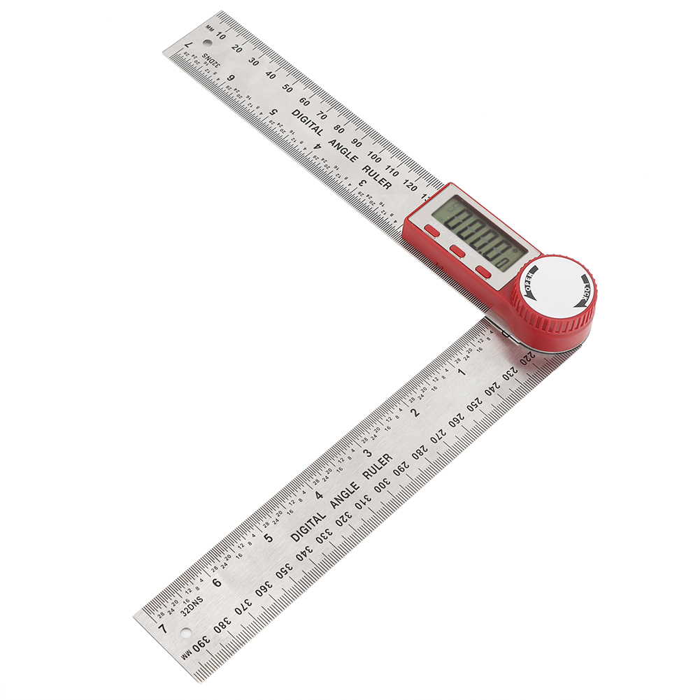 Elektronisches Digitales Winkelmessgerät Aus Edelstahl, 360°-winkelmesser, 0–200 Mm Lineal