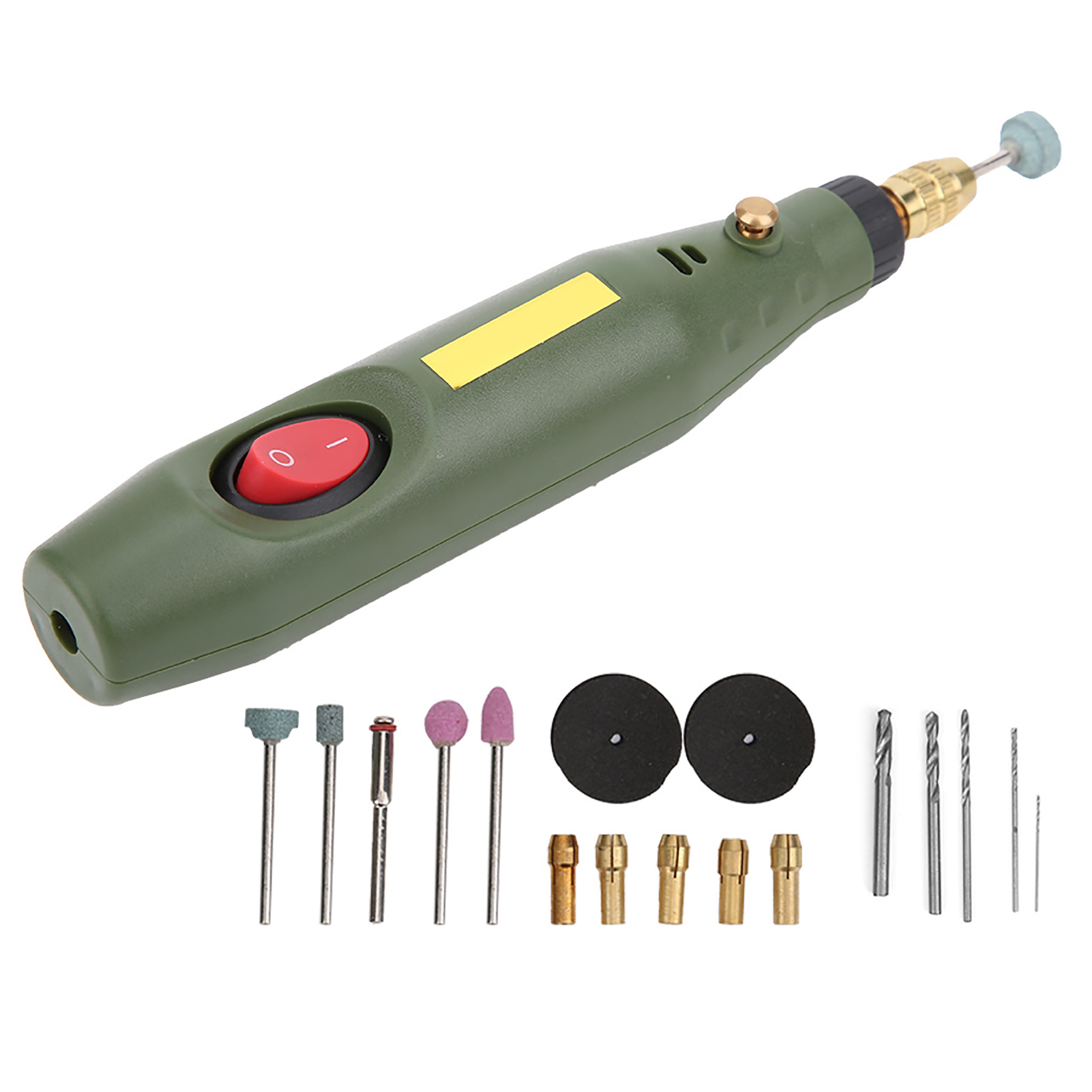 Miniatur-elektrobohrer, Schleifer Und Gravierwerkzeug-set Für Die Achat-holzbearbeitung, 100–240 V Wechselstrom, Stecker