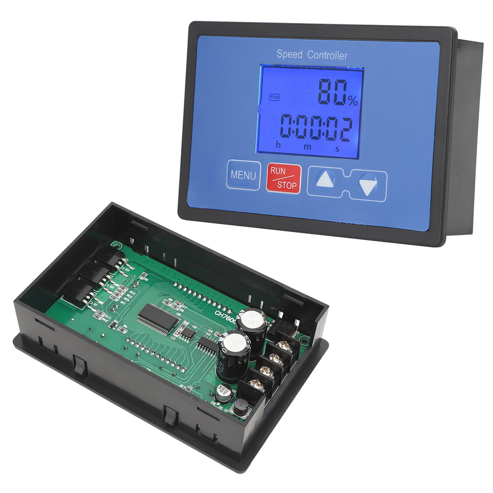30a 6,5v-55v Dc Bürstenmotor Pwm-drehzahlregler Mit Digitalem Lcd-display Und Zyklus-/starttimer