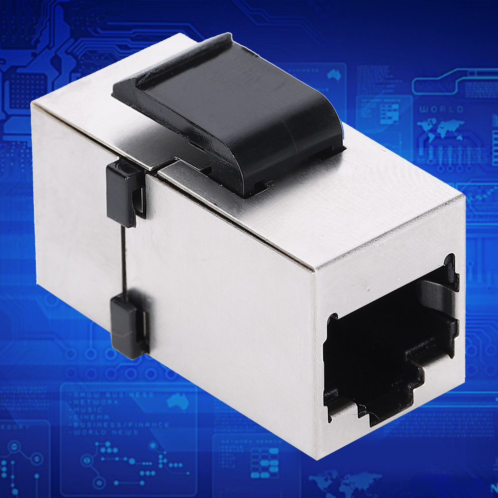 2 Stück Rj45 Cat6 Modulabdeckung, Gerader Durchgangsdraht, Netzwerkkabel-informationsanschluss