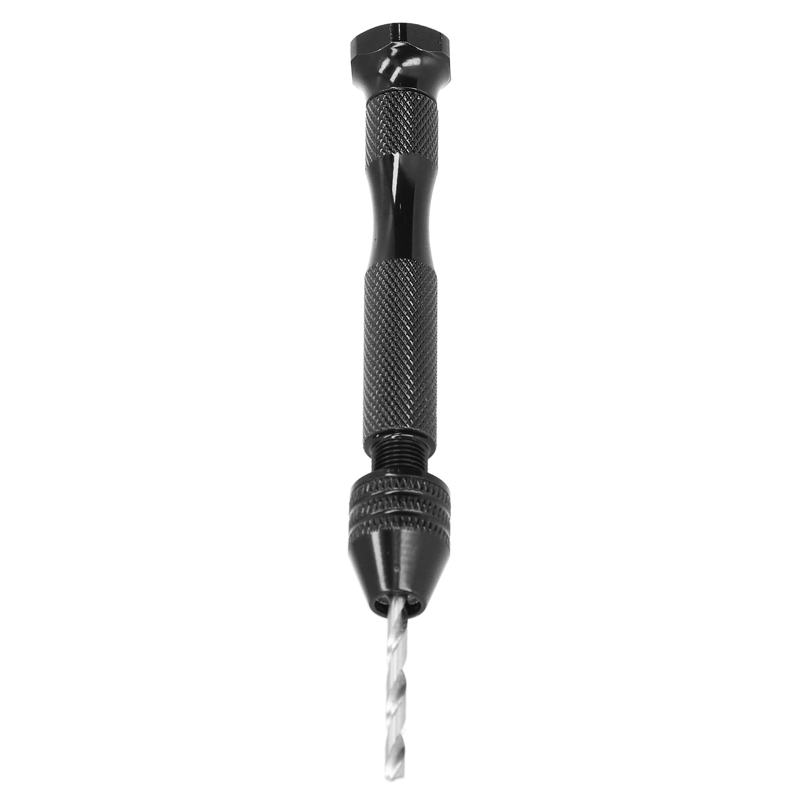 Handbohrer-set Mit Schaftbohrer, Bohrer Und Körner, Schwarz, Inklusive 46-teiligem Bit-set Und Pinzette