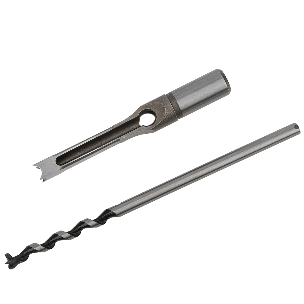 Set Mit 4 Vierkantbohrern Für Holzbearbeitung, Kugelgelagert, Stahl, 11–12,7 Mm