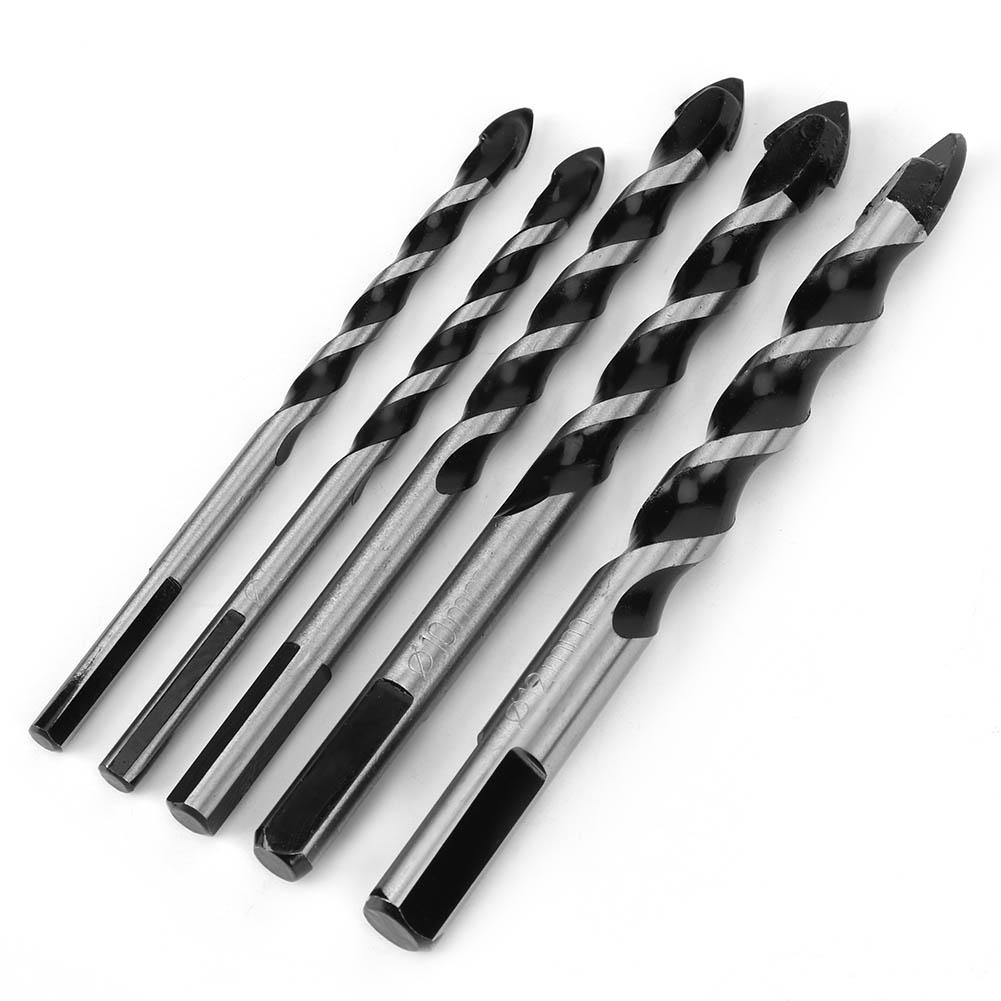 Set Mit 5 Zentrierbohrern Für Keramikfliesen, Wandlochbohrer (6 Mm, 6 Mm, 8 Mm, 10 Mm, 12 Mm)
