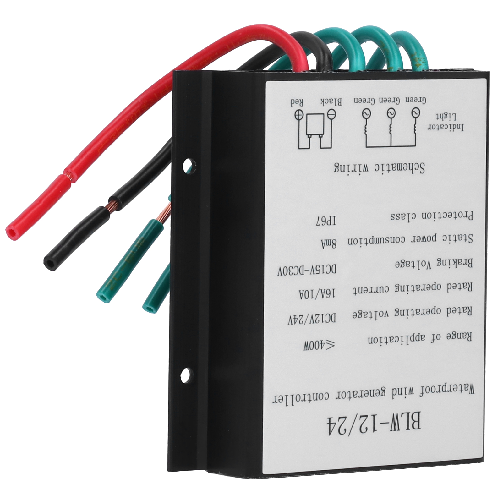 Blw-12/24 400w Windturbinenregler, Wasserdichter Batterieladeregler