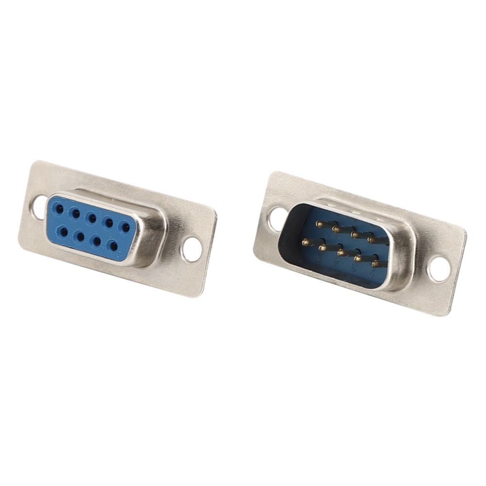 40 Stück Rs232-steckverbinder, Db9-kern, Blaue Weibliche Monitorbuchse, Industriezubehör