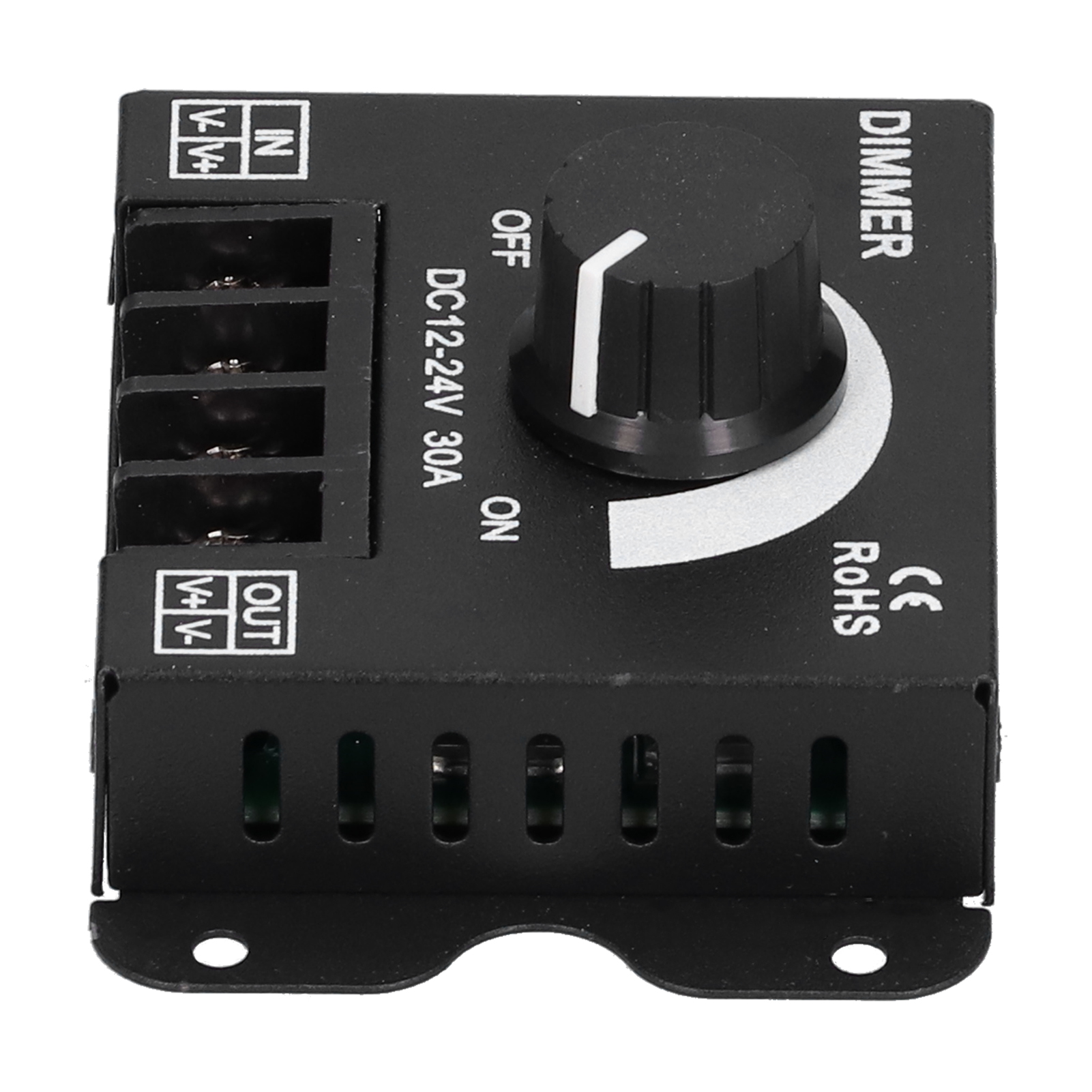 Dimmbarer, Einfarbiger Led-beleuchtungstreiber Mit Helligkeitsregler, Betrieb Mit 12-24 V Dc, 30 A