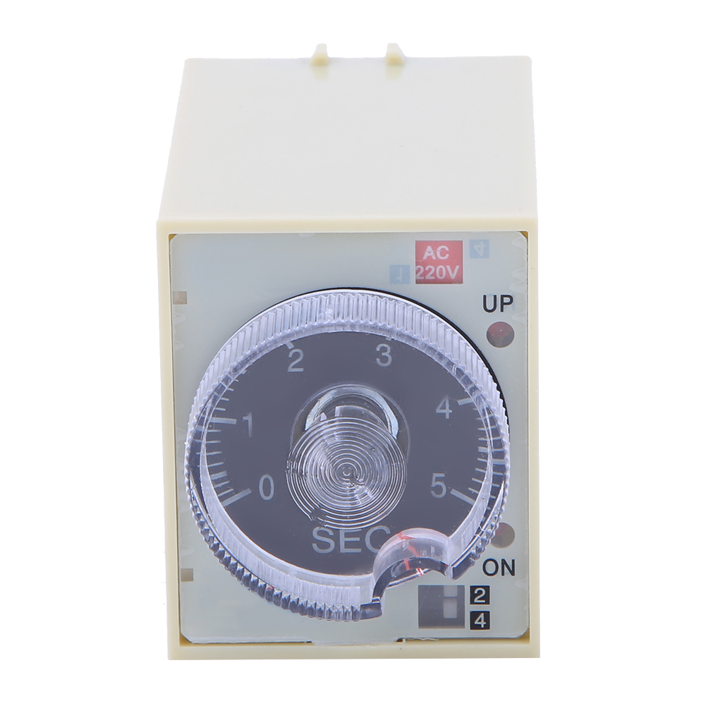 Zeitverzögerungsrelais Mit Drehknopf, Hochwertigen Legierungskontakten Und Polycarbonatgehäuse (st3pa C), 220 V Ac, 50/60 Hz
