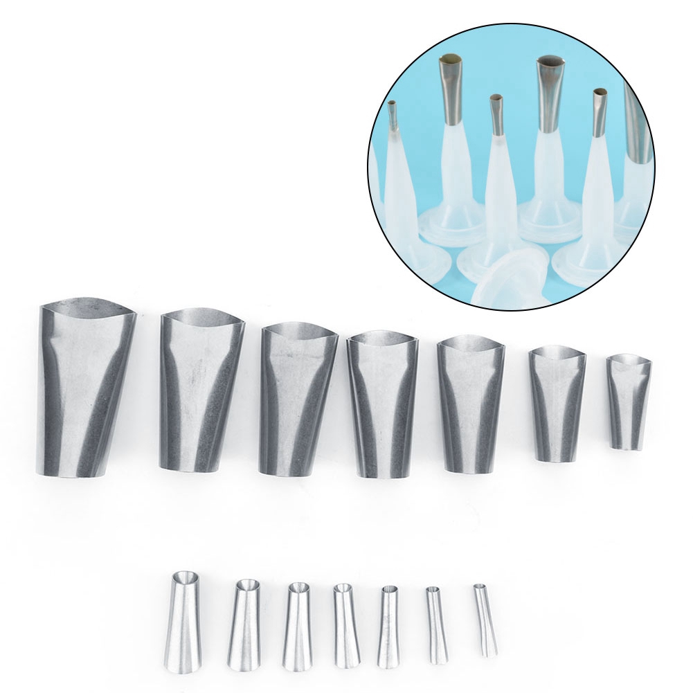 Set Mit 14 Edelstahl-kartuschendüsen Zum Auftragen Und Glätten