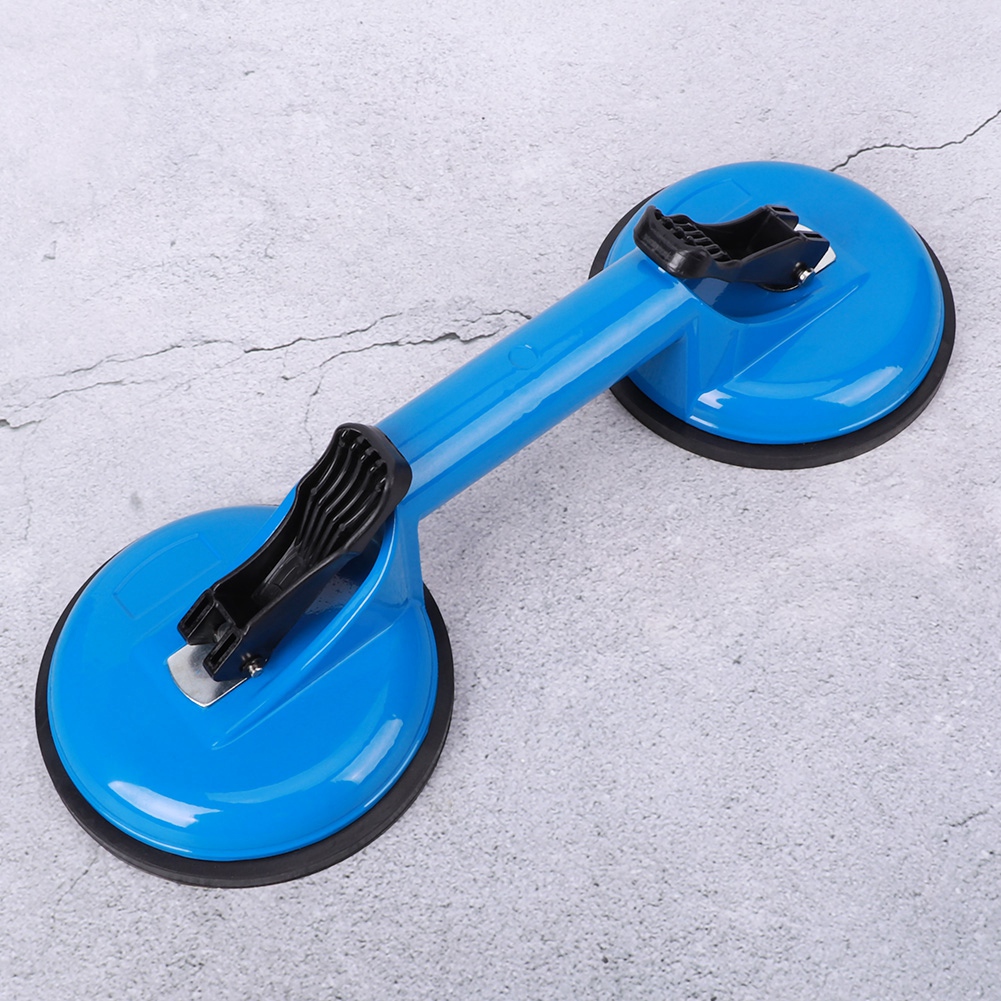 Glasreparaturwerkzeug Mit Saugnapf, Aluminiumlegierung, Gummi, Blau, 2 Krallen Für Glas-/holzplatten