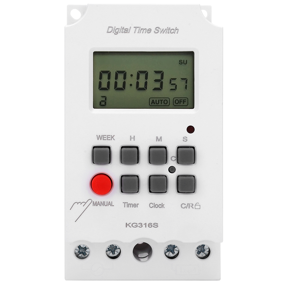 Digitaler Timer Mit Lcd-anzeige, Mikrocomputer, Sekundensteuerung, 32 Gruppen, Ein/aus, 220 V, Kg316s