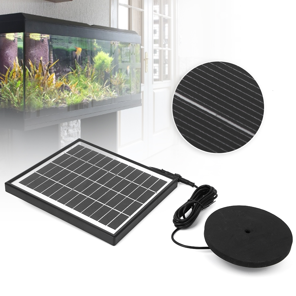 Solarbetriebene Springbrunnenpumpe 12v 5w, Solarbetriebene Sauerstoffpumpe Für Aquarien