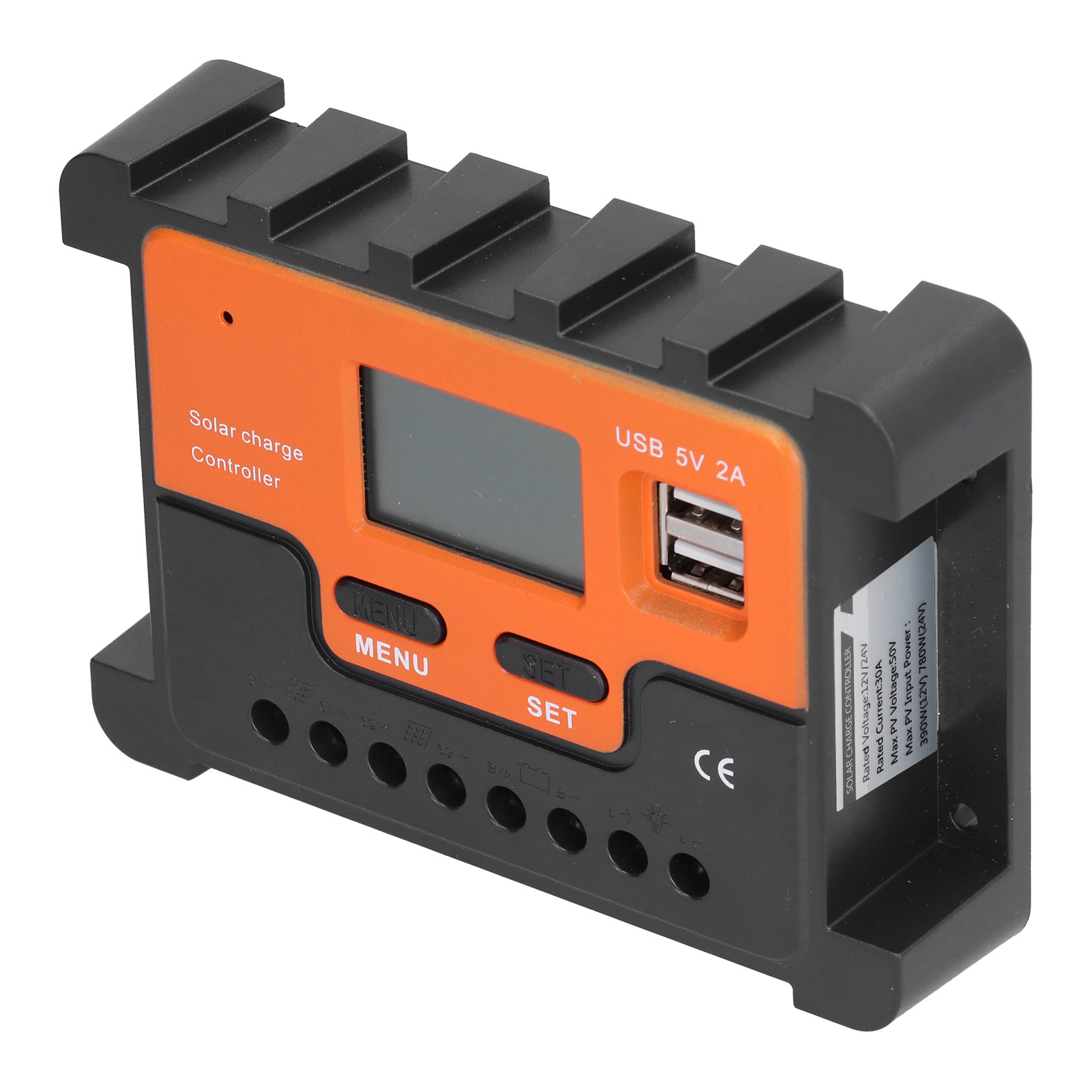 Dbs12 Abs Solarladeregler, Lcd-display, 3-stufiger Pwm-lade-/entladeregler, 12 V, 24 V, 30 A