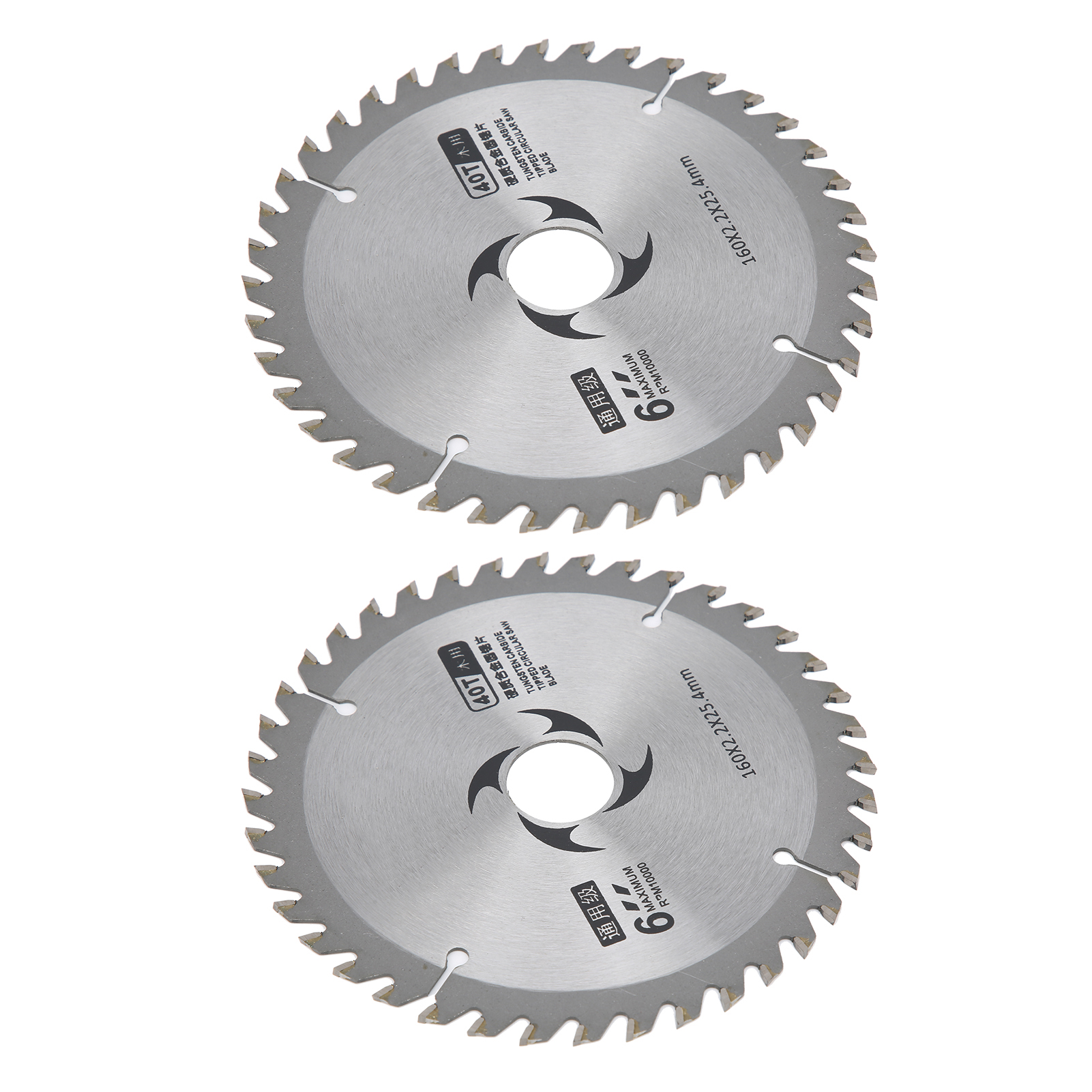 2 X 6-zoll-universal-sägeblätter Aus Hartmetall Mit 40 Zähnen Für Die Holzbearbeitung