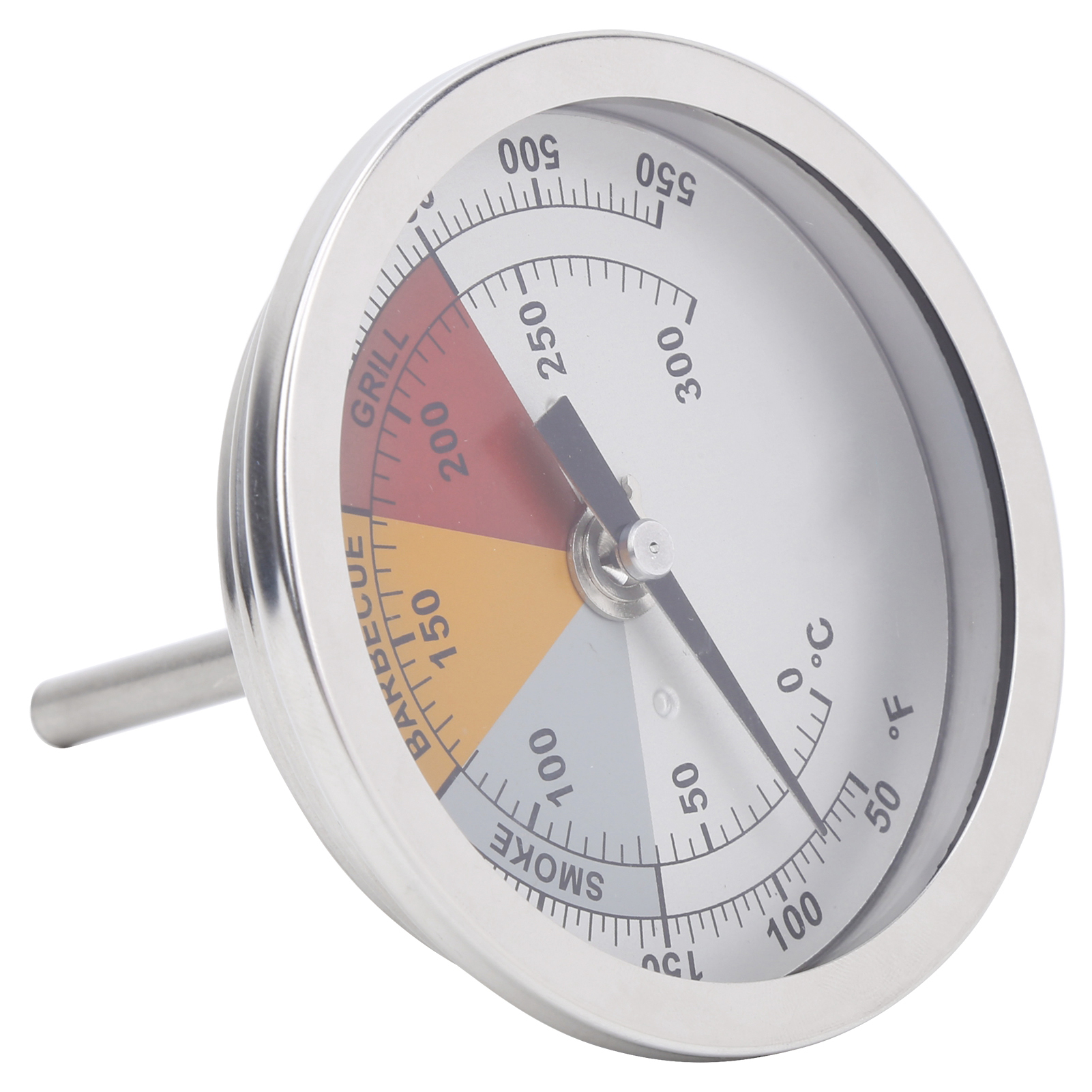 0–300 °c 1/2-zoll-npt-grillthermometer Aus Edelstahl, Ofenthermometer, Küchenzubehör