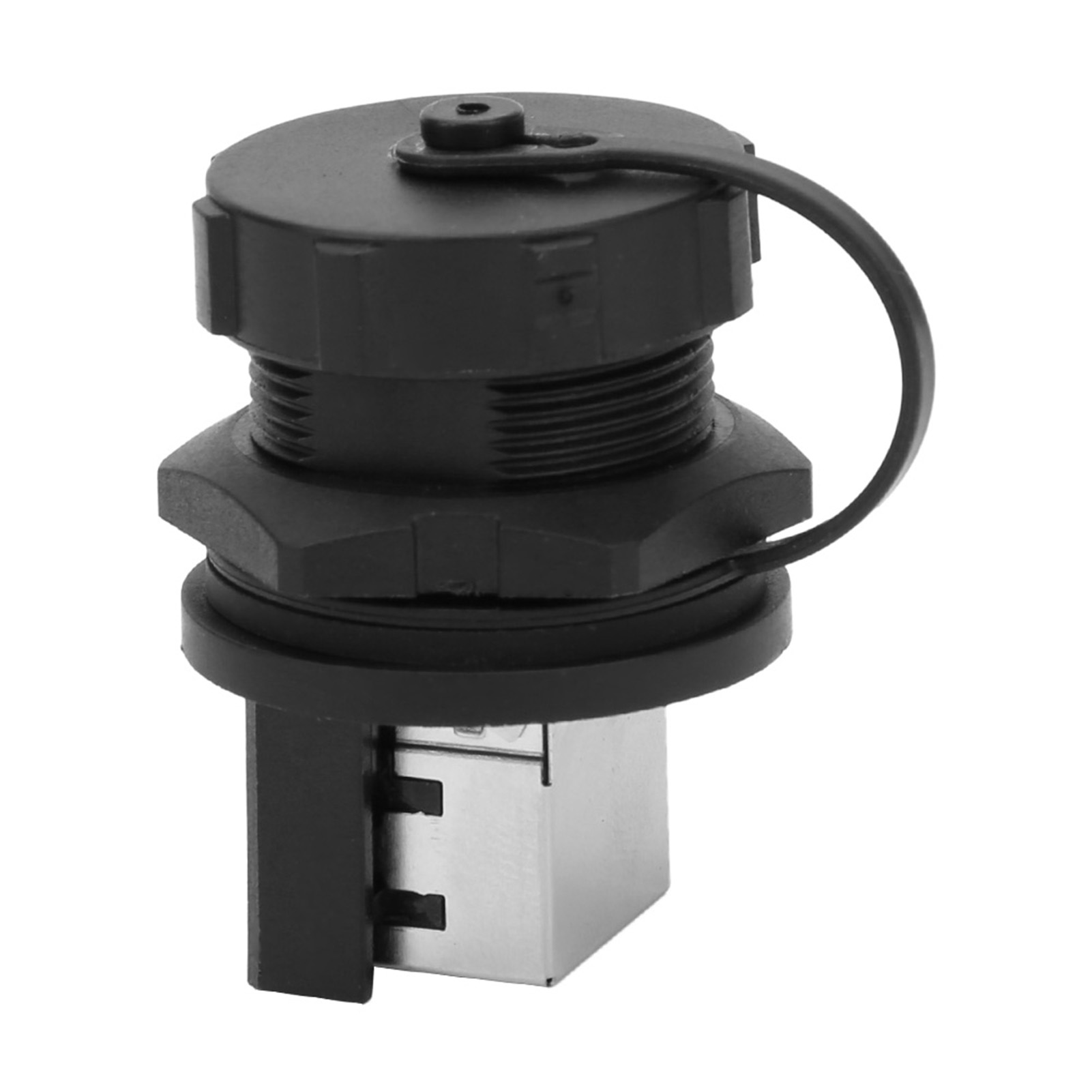 2 Stück Rj45 180°-anschlussdose, Wasserdichter Rj45-adapter Für Den Außenbereich (ip67)