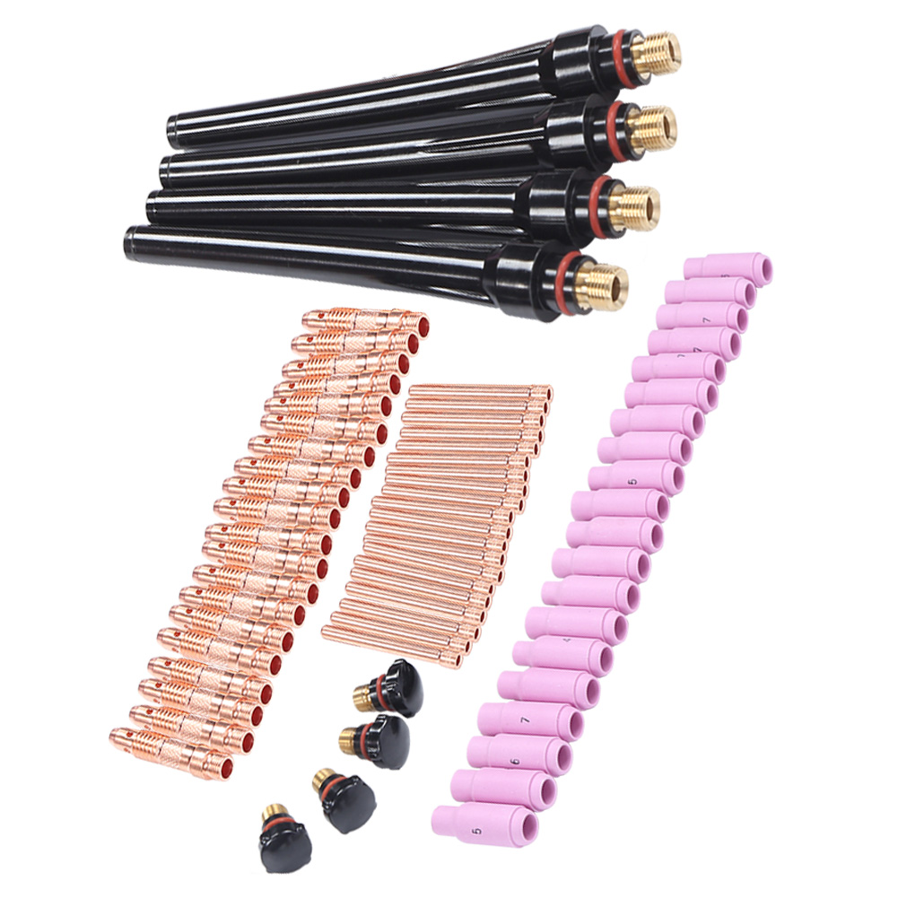 Set Mit 68 Wig-schweißbrennern, Gaslinse, Rückdeckel, Zubehör Für Wp-17/18/26 Schweißdüsen