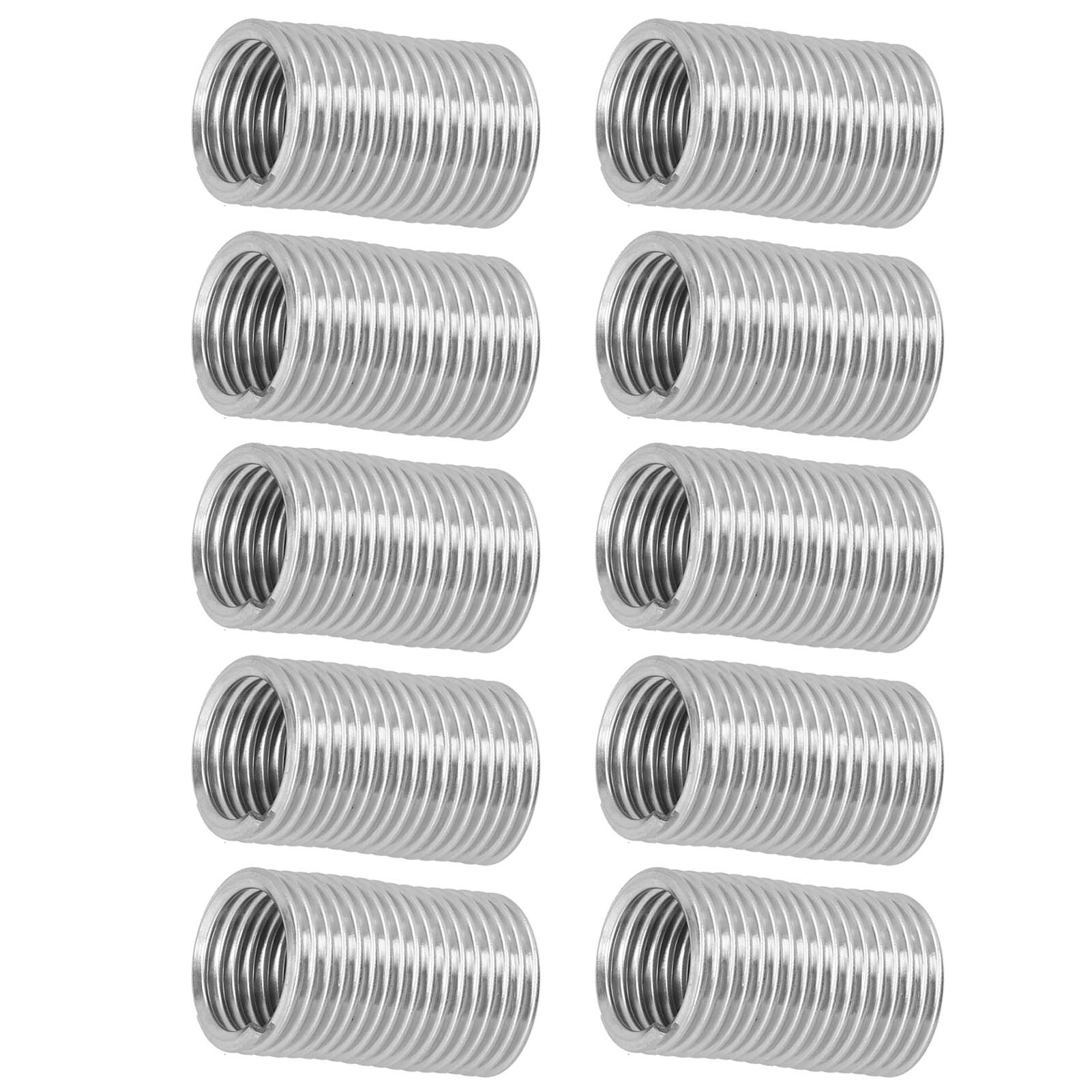 10 Gewindeeinsätze, Reparaturwerkzeug Für Reduziermuttern, Drahtverbinder Aus Edelstahl M18x2,53d