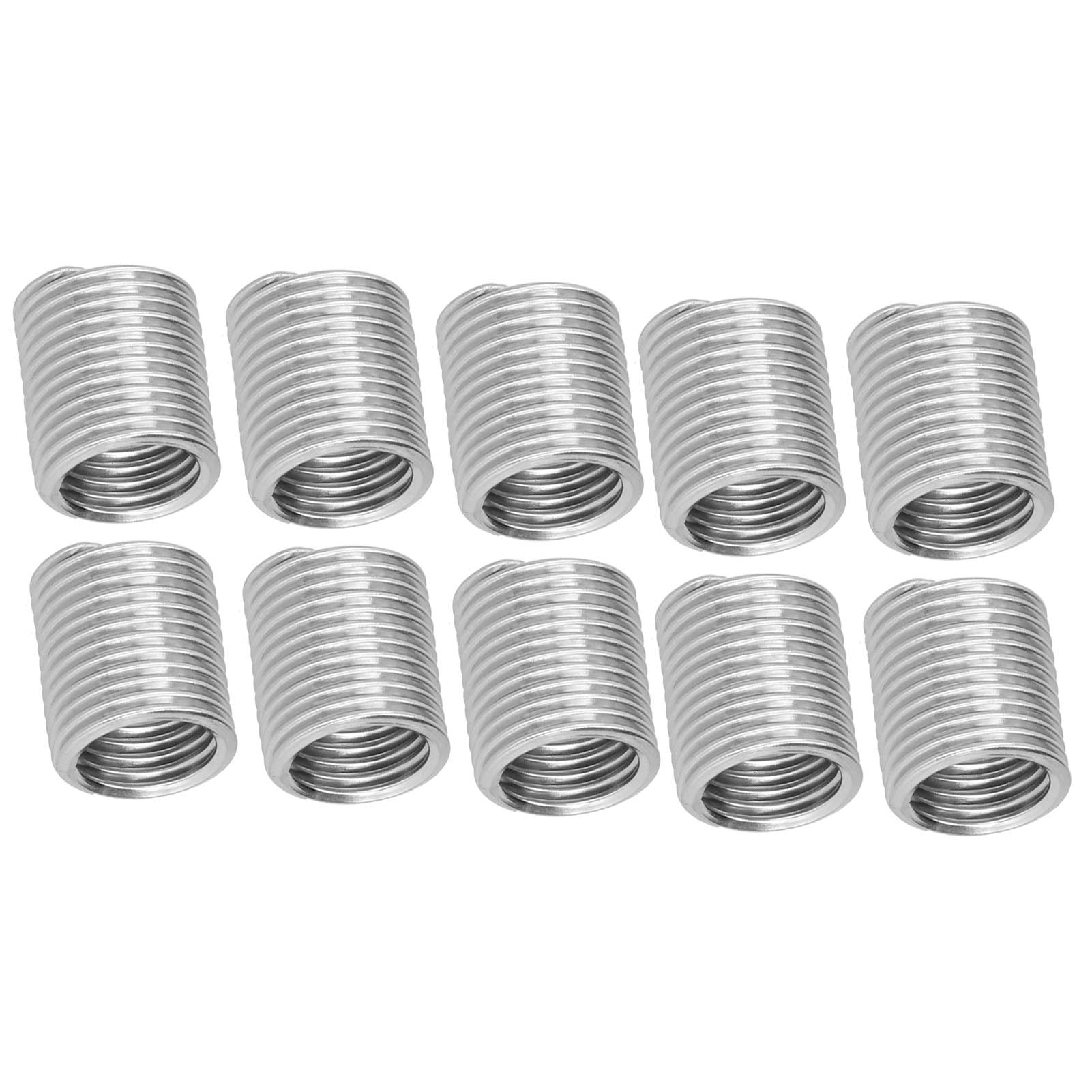 10 Gewindeeinsätze, Reparaturwerkzeug Für Reduziermuttern, Edelstahl-drahtverbinder M18x2,52d