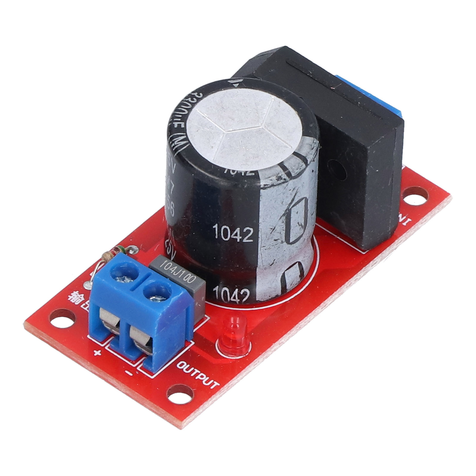 8a Ac/dc-gleichrichterfilter-netzteilplatine, Rote Led-elektrozubehör