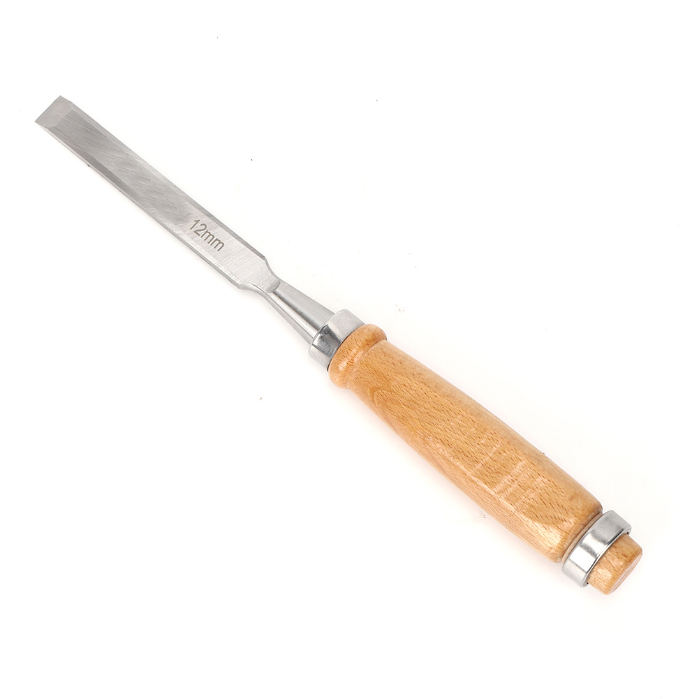 Schreinermeißel Mit Holzgriff Und Stahlfeile, Professionelles Holzbearbeitungswerkzeug, Cr V 12 Mm