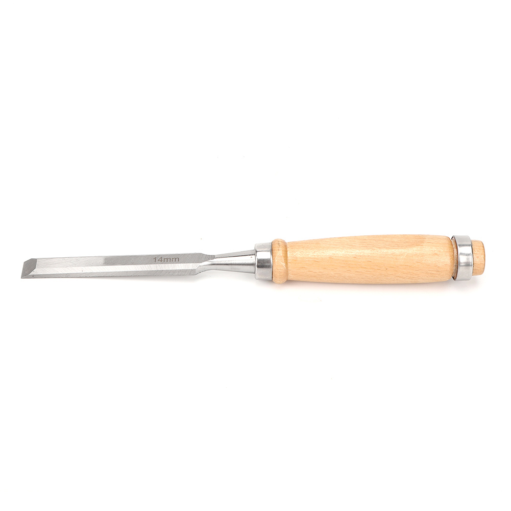 Schreinermeißel Mit Holzgriff Und Stahlfeile, Professionelles Holzbearbeitungswerkzeug, Cr V 14 Mm