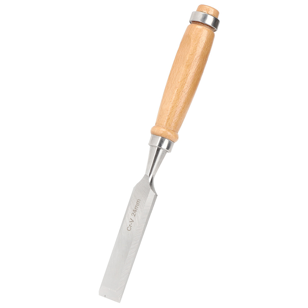 Schreinermeißel Mit Holzgriff Und Stahlfeile, Professionelles Holzbearbeitungswerkzeug, Cr V 24 Mm