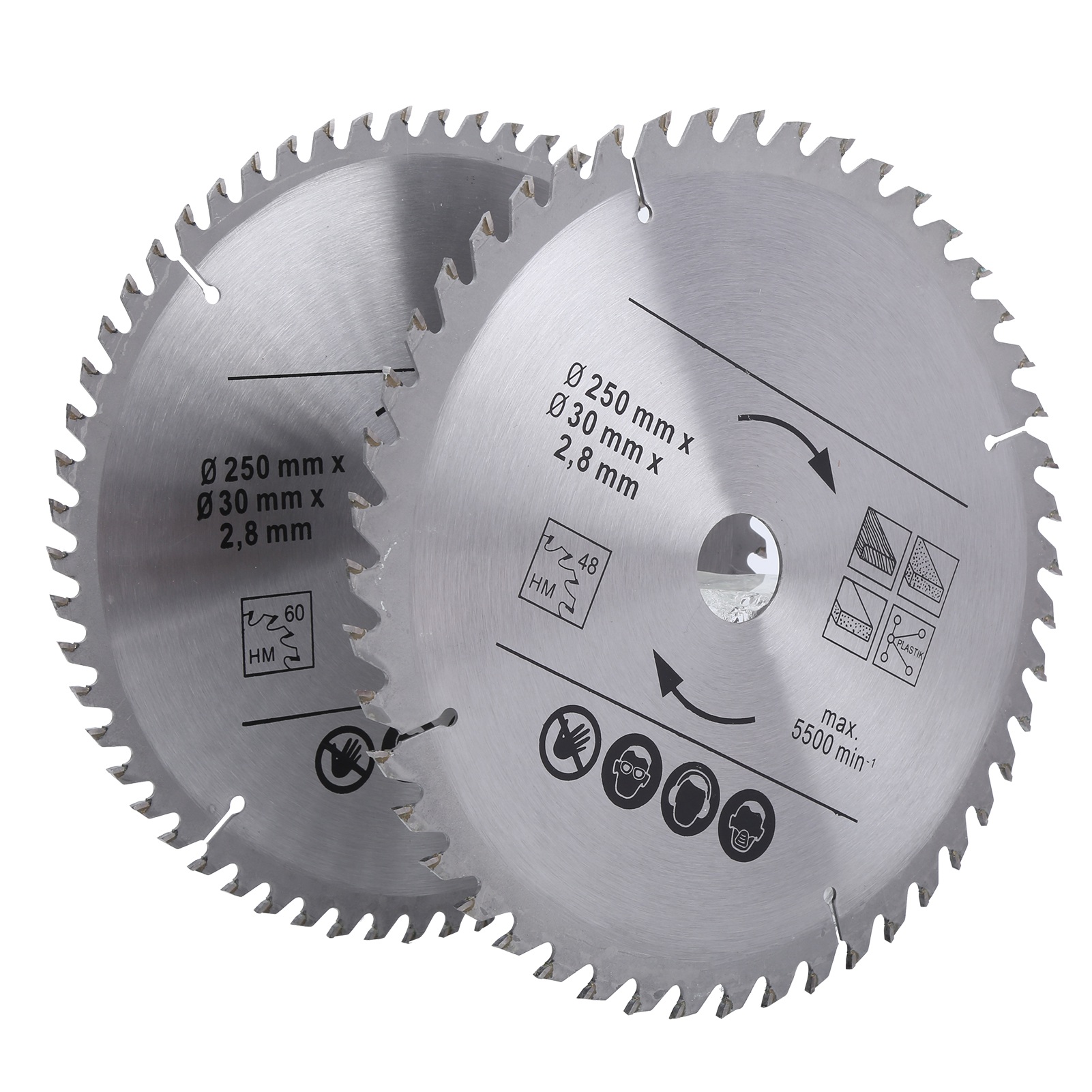 Stück 9,8 Zoll Hartmetall-trennscheiben Für Holz, Spanplatten Und Sperrholz.