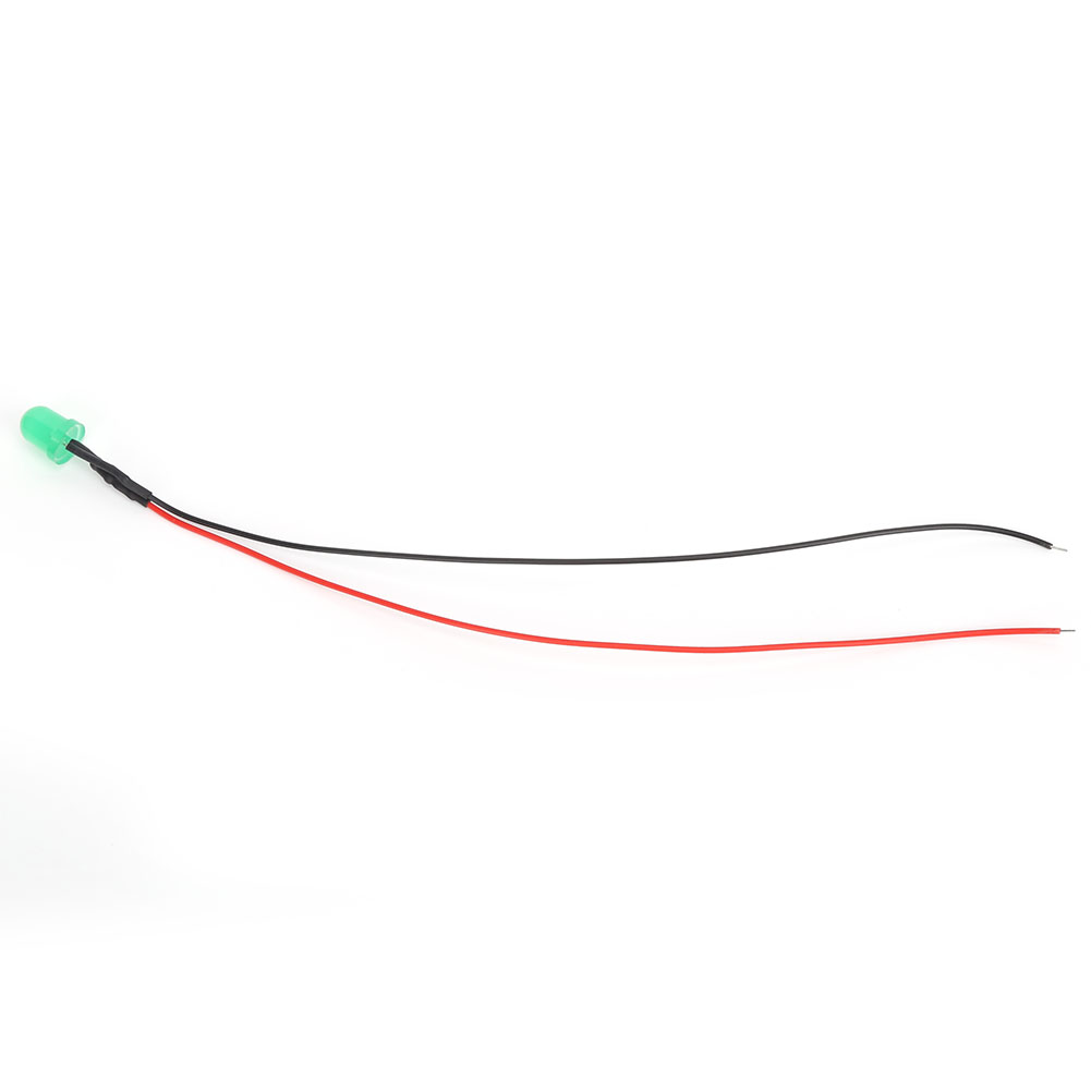 50 Stück 12v 8mm Helle, Farbige Led-perlen Mit 20cm 26awg Draht Für Elektrische Leitfähigkeit In Grün Und Jade (beleuchtet)