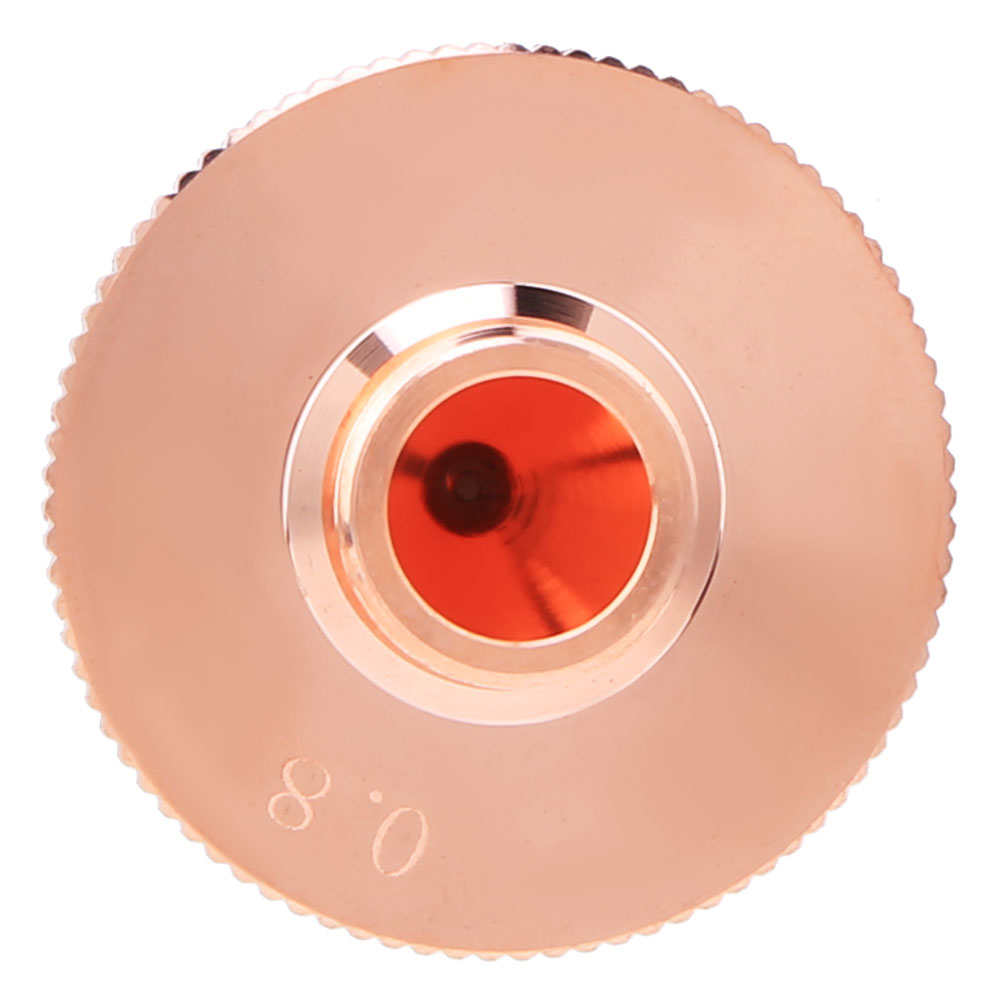 1 Einlagige Messing-laserdüse Für Co2-faserlaserschneidmaschinen 0,8/1,0/1,2/1,4/1,5 Mm 0,8 Mm