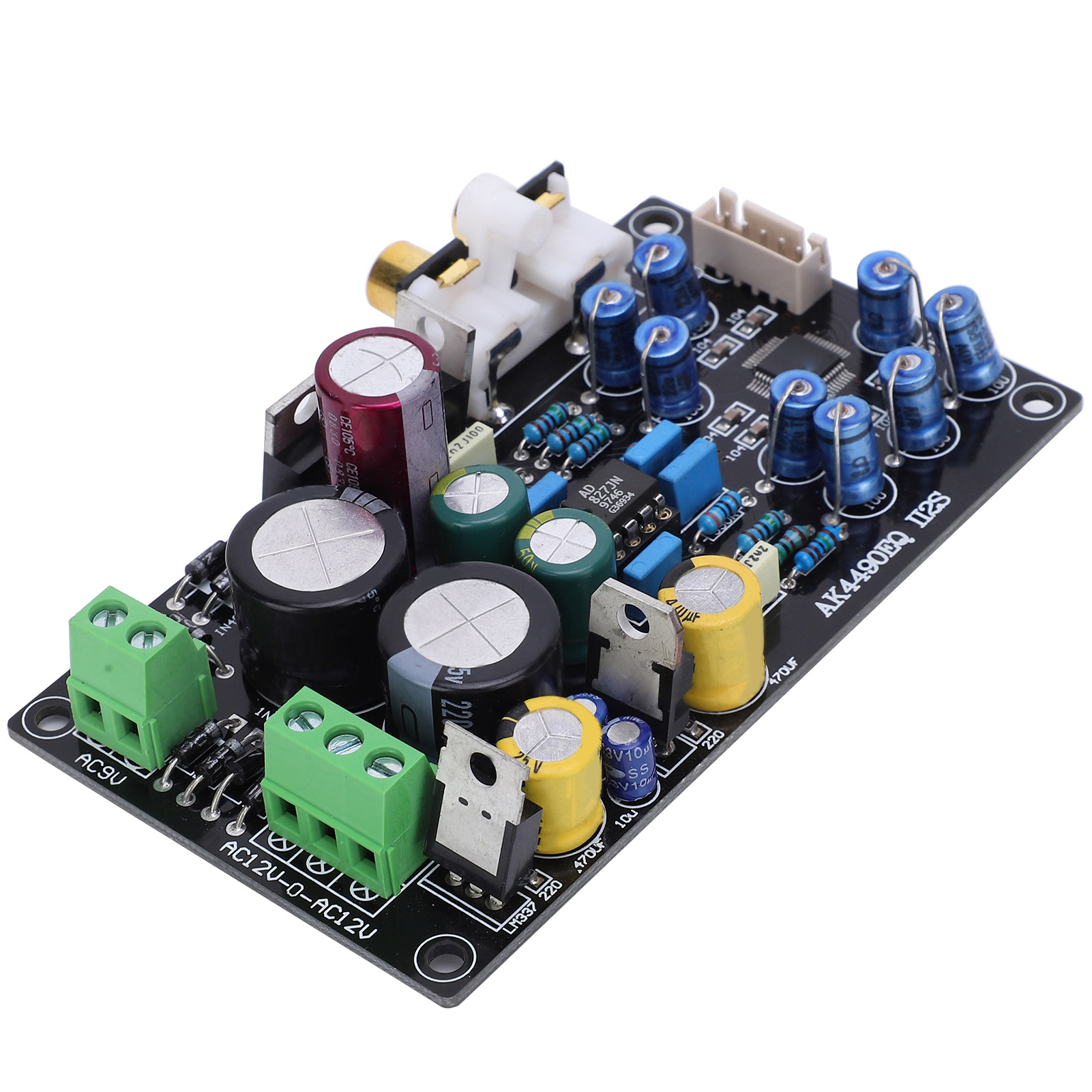 Dac Ii2s Decoderplatine, 2200 Μf Kapazität, Diy-halbfertigprodukt, Elektronisches Bauteil Ak4490eq