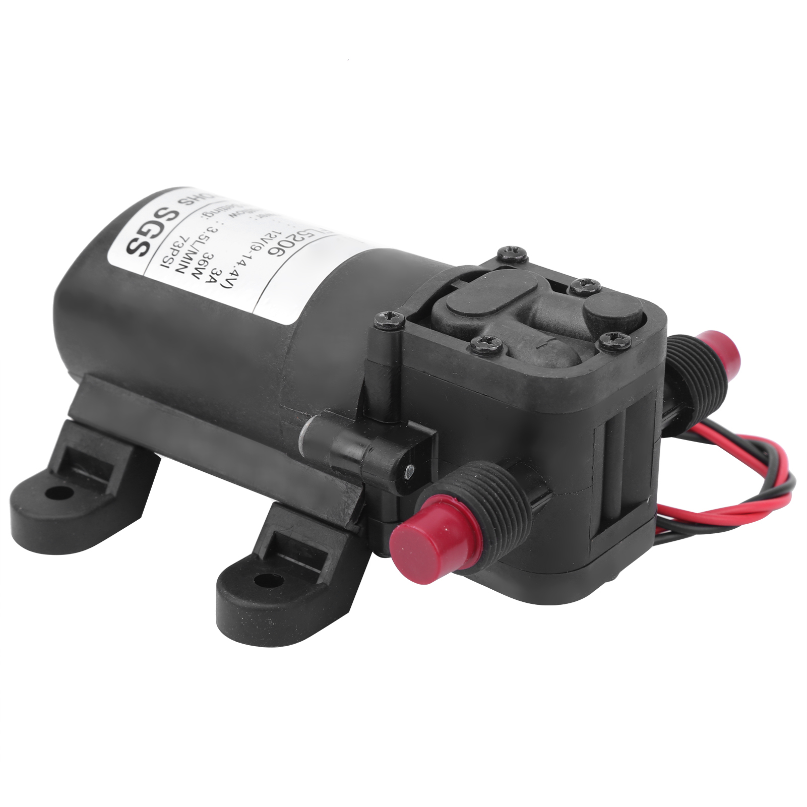 Gleichstrom-mikromembranpumpe 73 Psi 3,5 L/min G1/2 Zoll 12 V 36 W Hydraulikgerät