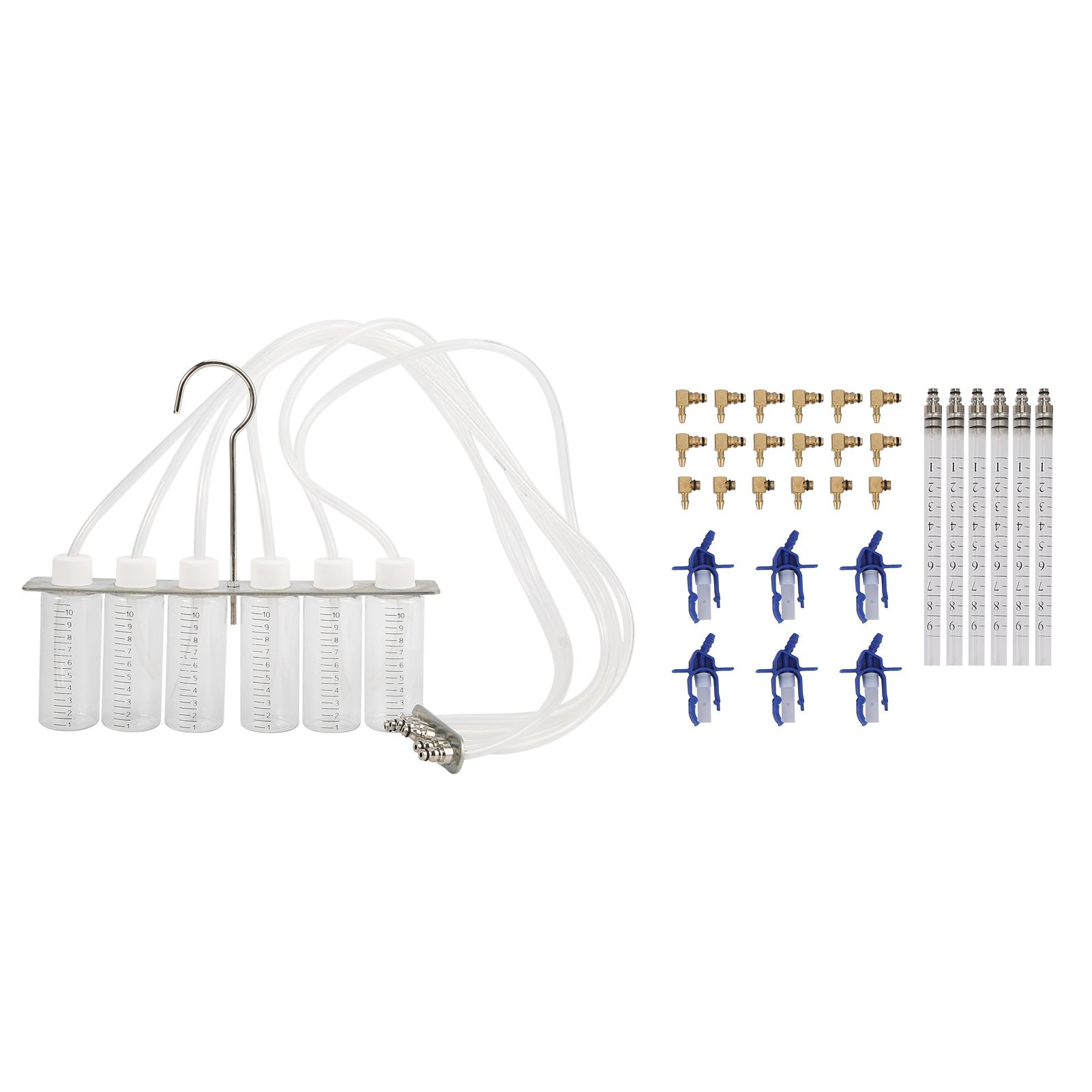Dieselkraftstoff-durchflussmesser-adapterset, 6-zylinder-einspritzdüsen-detektor, Common-rail-lecktest-set