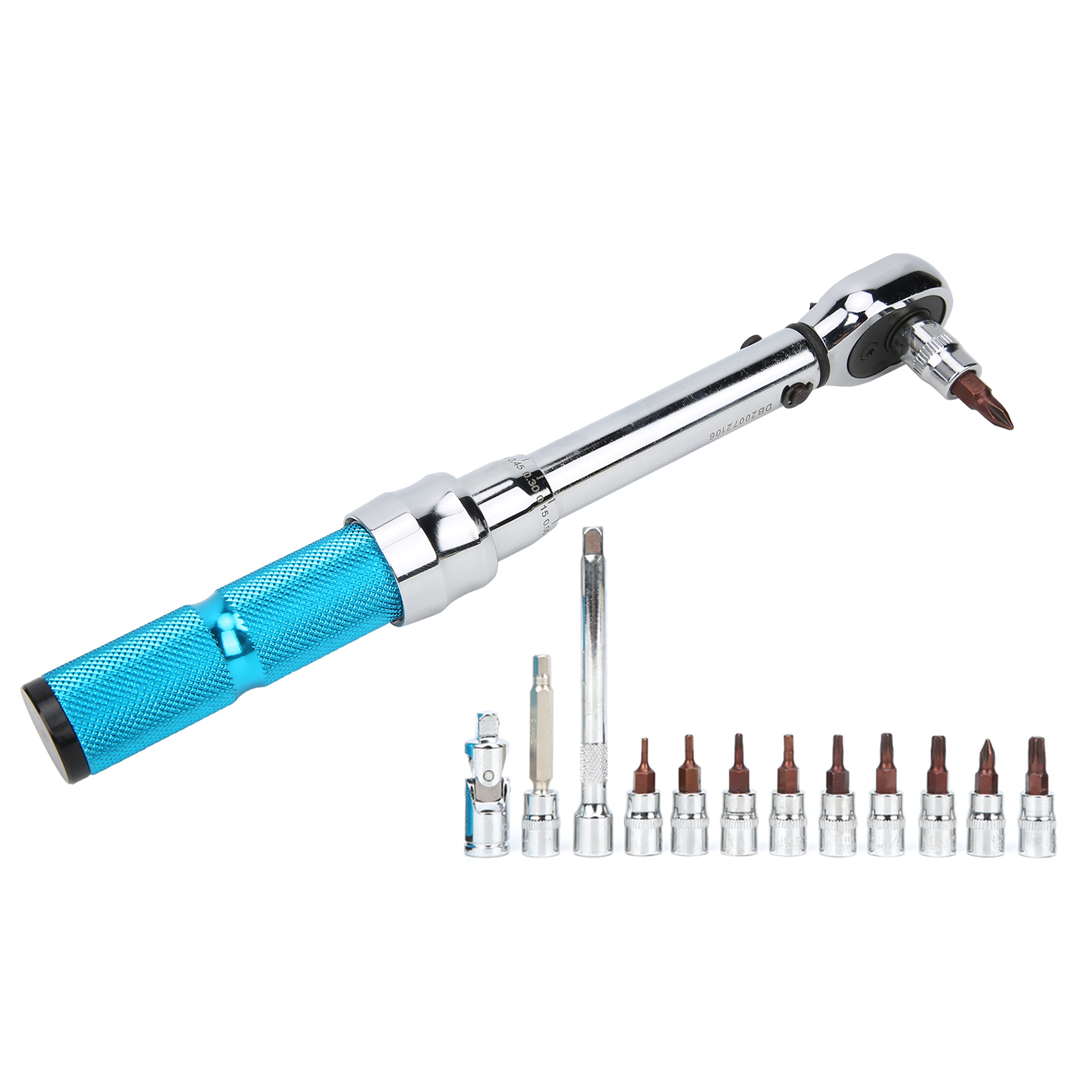 Zty-18 Fahrradreparaturset, Drehmomentschlüssel Mit Einstellbarem Drehmoment, Werkstattausrüstung, 1/4 Zoll, 2–20 Nm
