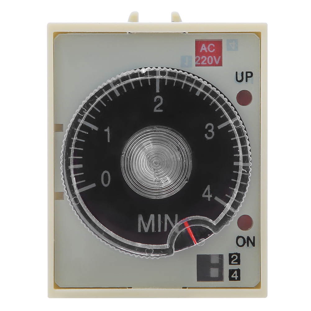 Zeitverzögerungsrelais Mit Drehknopf, Hochwertigem Legierungskontakt, St3pa G, 220 V Wechselstrom, 50/60 Hz