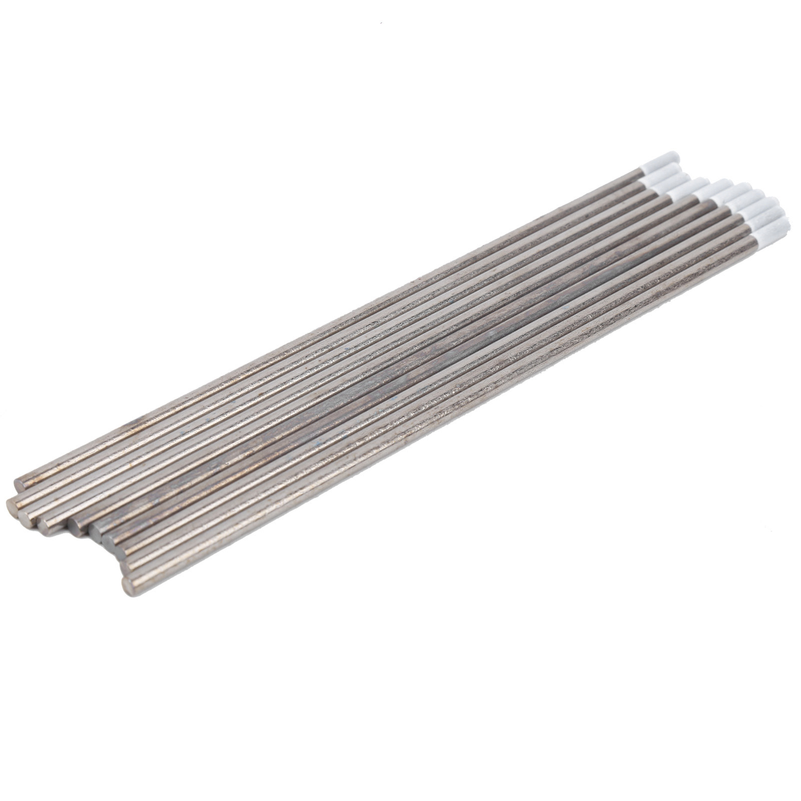 10 Stück Wz8 Zirkon-wolfram-stabelektrode, Lichtbogennadel Zum Aluminiumschweißen, Weiß, 3,2 Mm