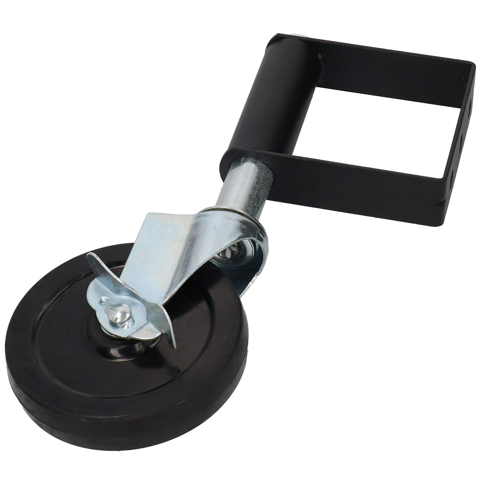 Federbelastete Torrolle, Multifunktional, Aluminium, 5 Zoll, Tragfähigkeit 90 Kg (schwarz)