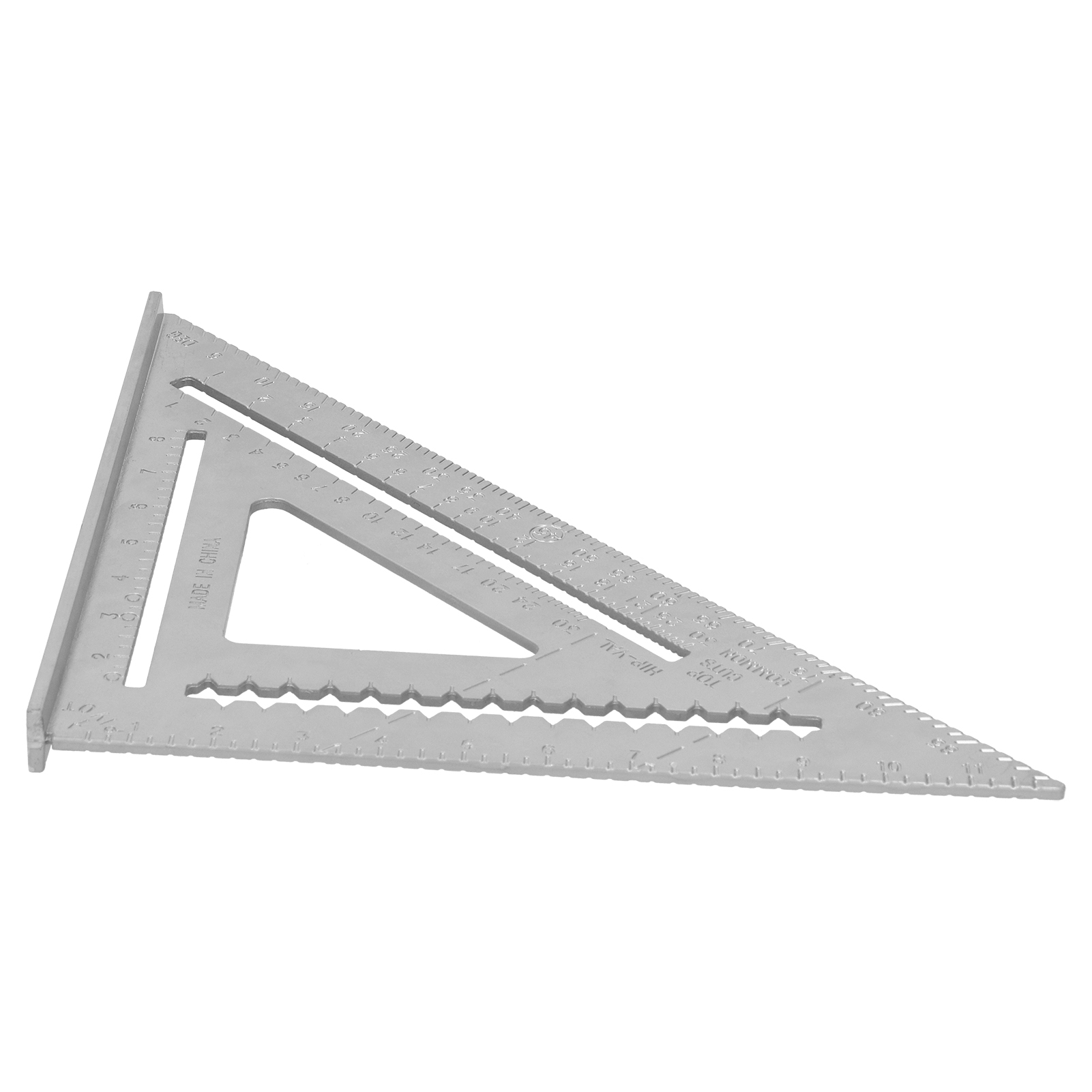 Dreieckiger Winkelmesser Aus Aluminiumlegierung, Messlineal, Gehrungsschneider, 12 Zoll