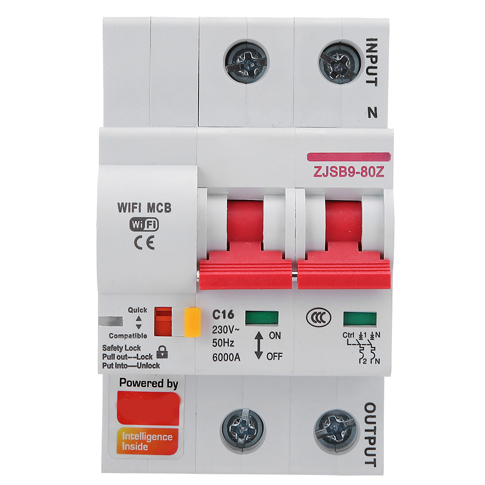Intelligenter Wlan-schalter Mit Fernsteuerung Per Smartphone-app, Pa66-dsm, Flammhemmendes Gehäuse, Ac220 V