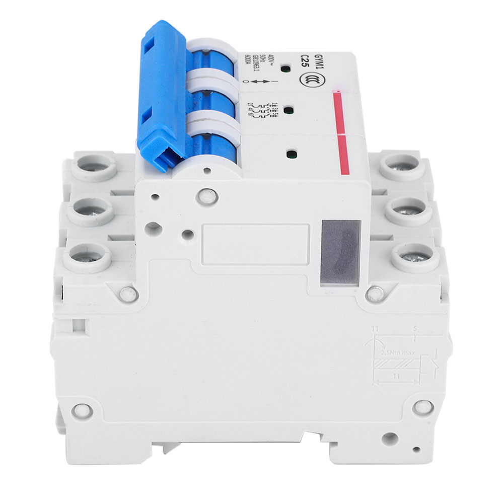 Leitungsschutzschalter Gym1-dz47s, 3-polig, Langlebig, Schutzart Ip20, Eu 400 V Ac, 25 A