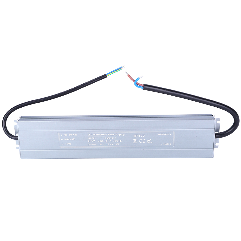 Ultradünnes, Wasserdichtes Schaltnetzteil (ac/dc) Für Elektrische Komponenten Hruw-200w-12v 170-240vac (50/60hz)