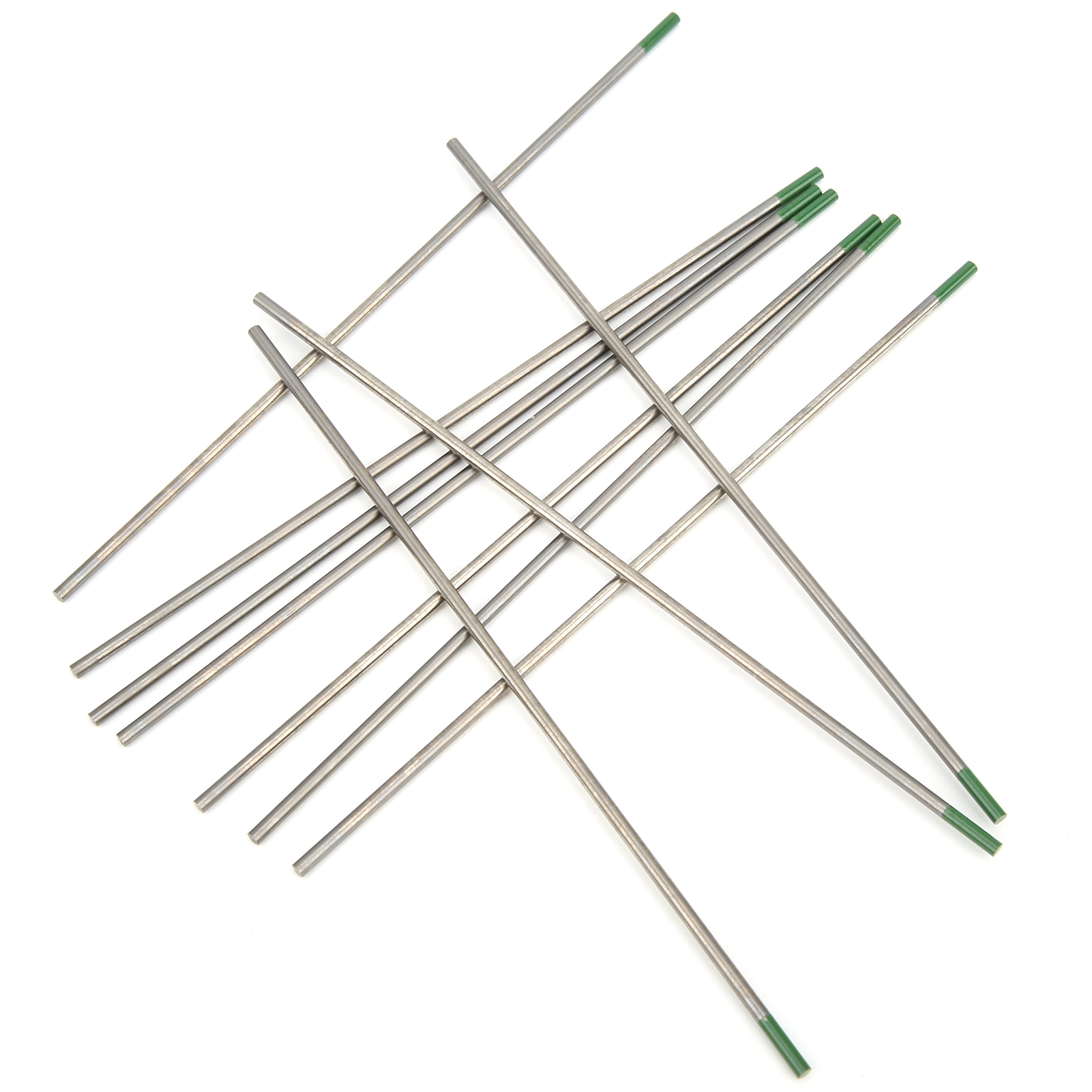 10 Stück Wig-wp-wolframelektroden, Grüne Spitze, Nadeln, Schweißzubehör, 2,4 X 150 Mm