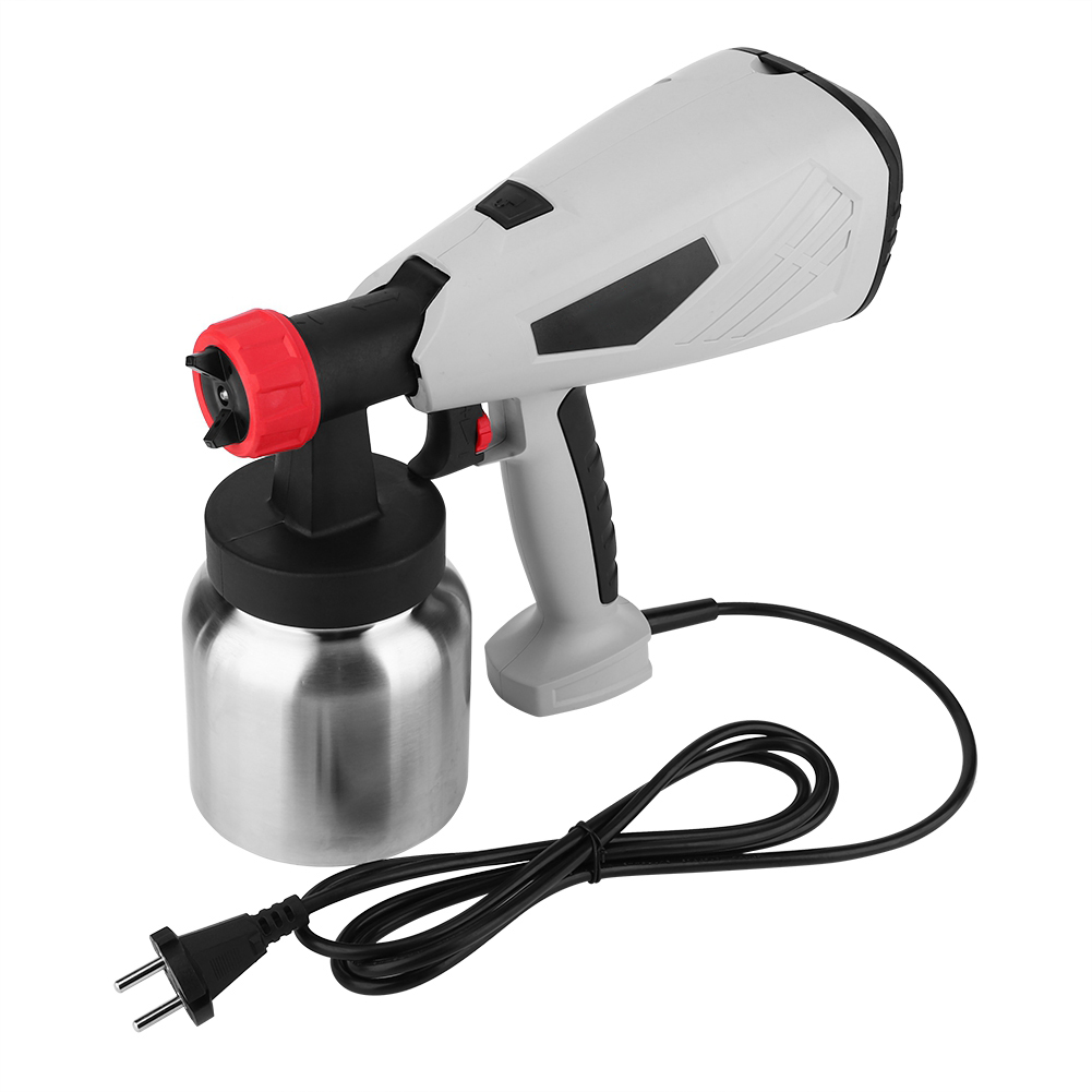 800-ml-hochdruckspritzpistole Mit Abnehmbarem Tank Und Messingdüsen (1,0 Mm/2,5 Mm), 220–240 V, Eu-stecker