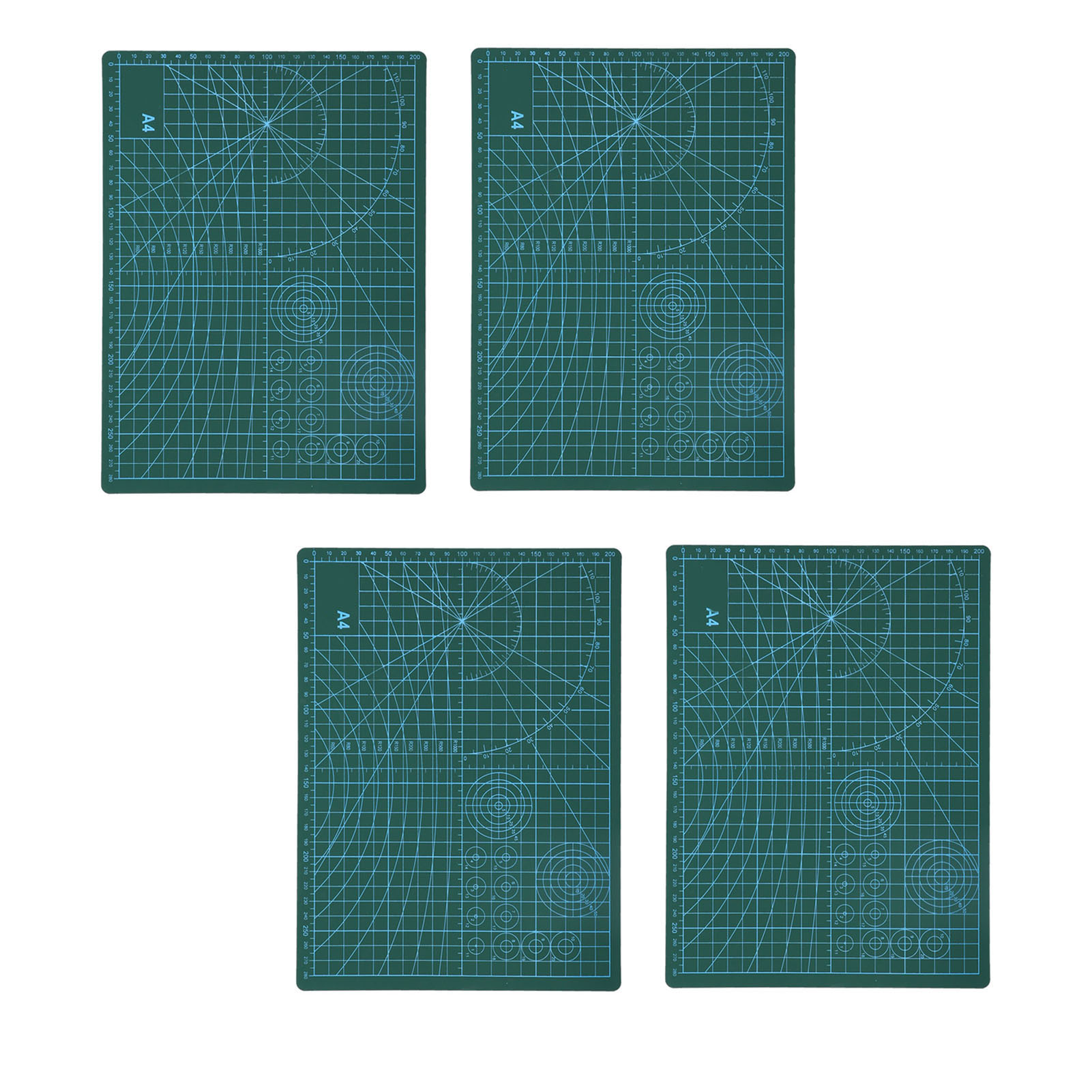 Selbstheilende Pvc-platte Für Diy-projekte, Pvc-schneidegewebe Zum Quilten, Basteln Und Nähen, A4 (4 Stück)