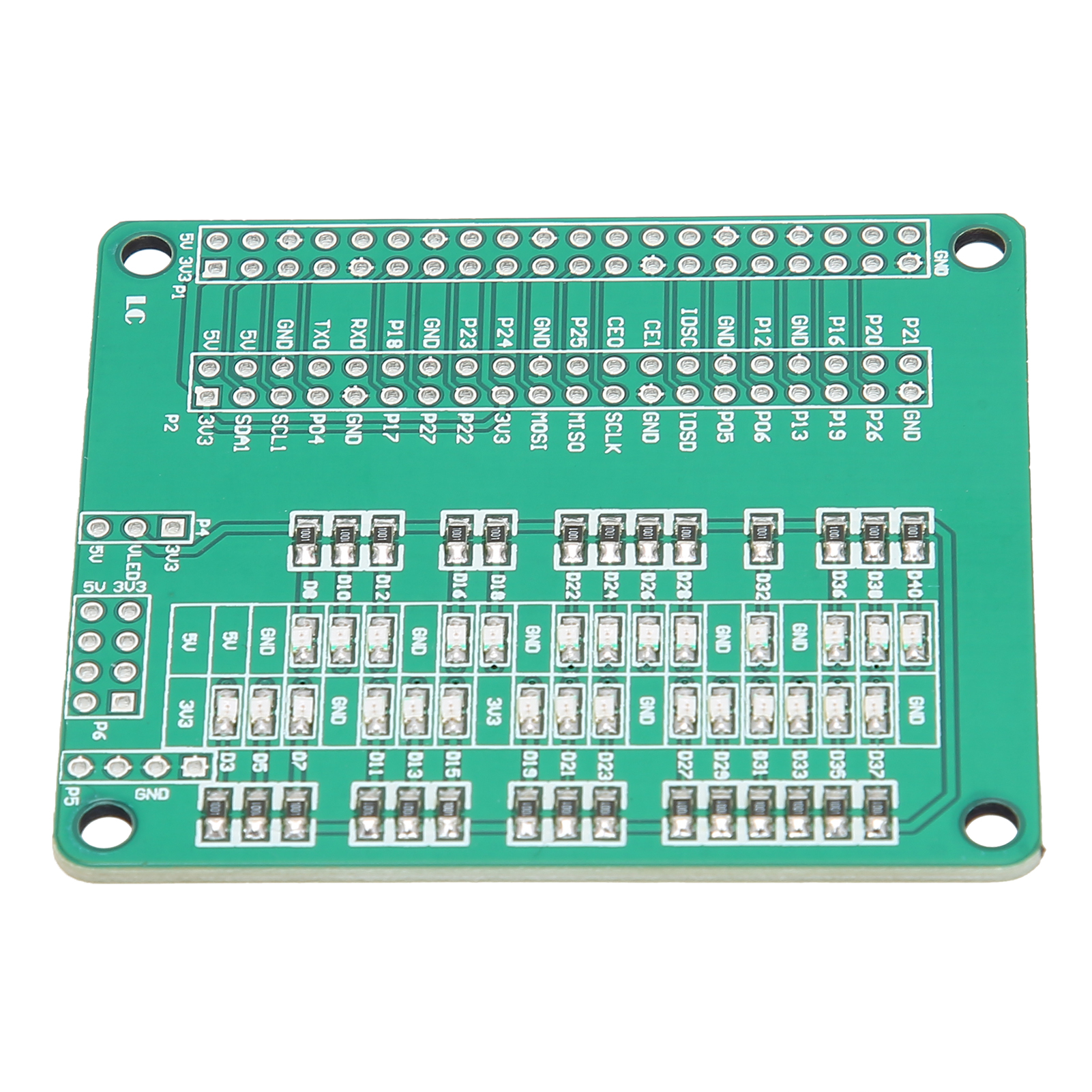Led-eingangs-/ausgangsport-sensor-konvertermodul Zu Dc 3,3 V Auf 5 V Testplatine Für Raspberry Pi