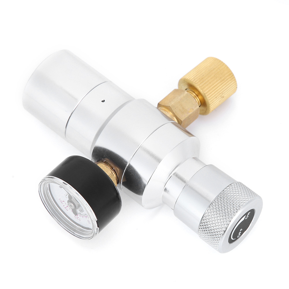 Miniatur-co2-regler Für Selbstgebrautes Bier, Limonade Und Wasser – Aluminium, 3/8 Zoll Mfl, 0–150 Psi